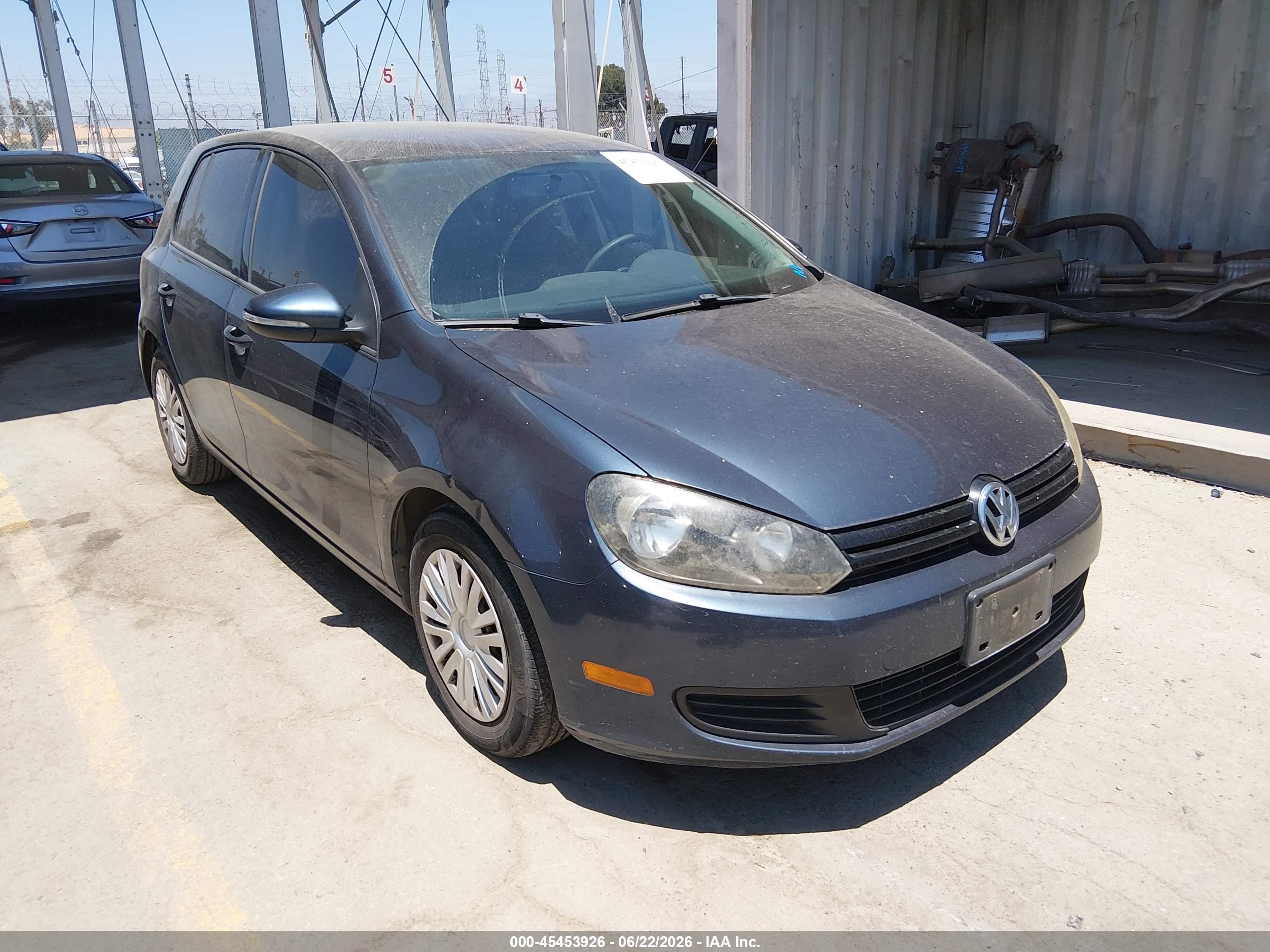 2012 Volkswagen Golf 2.5l 4-door Dark Blue vin: WVWDB7AJ8CW229975