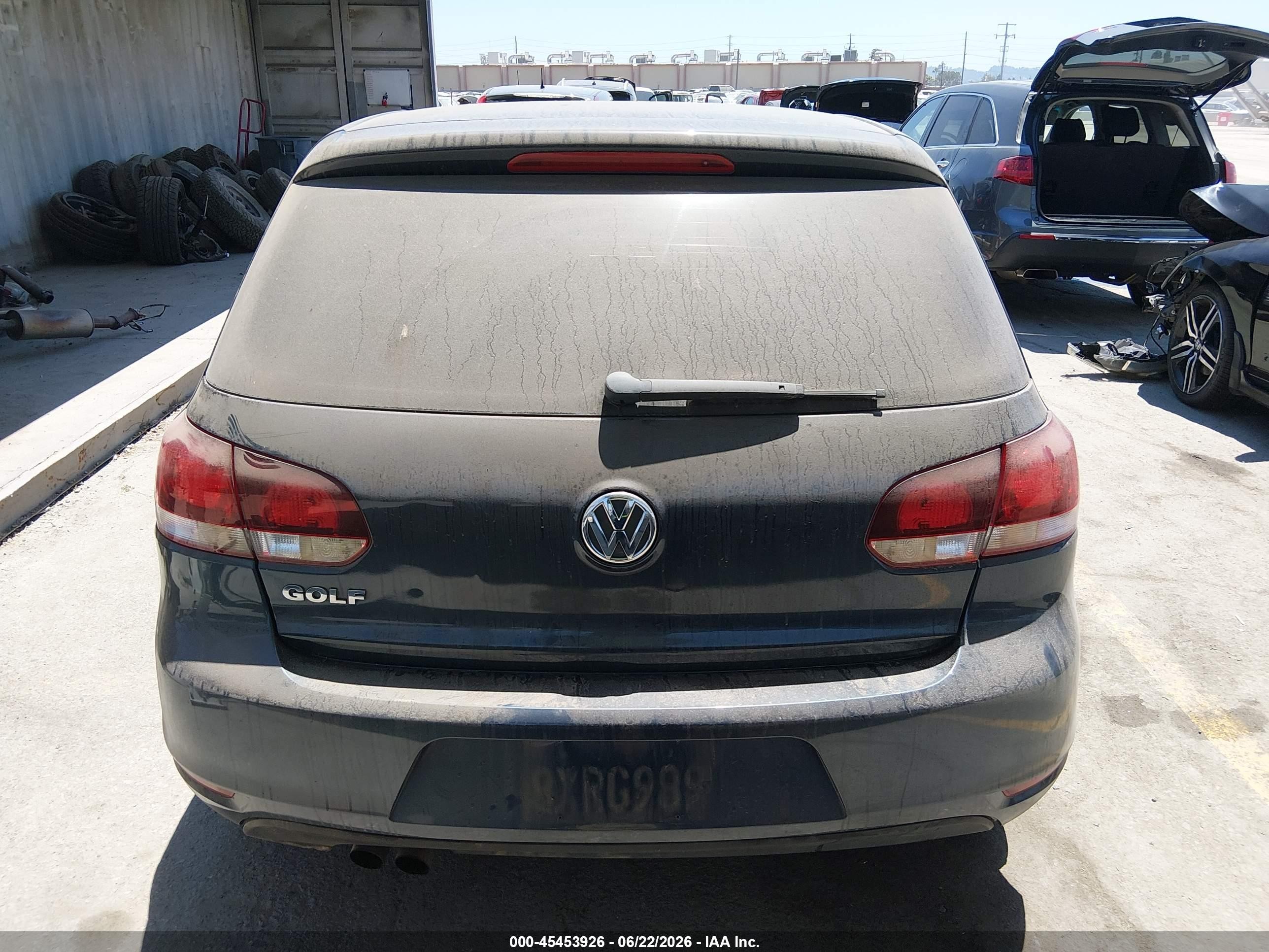 2012 Volkswagen Golf 2.5l 4-door Dark Blue vin: WVWDB7AJ8CW229975