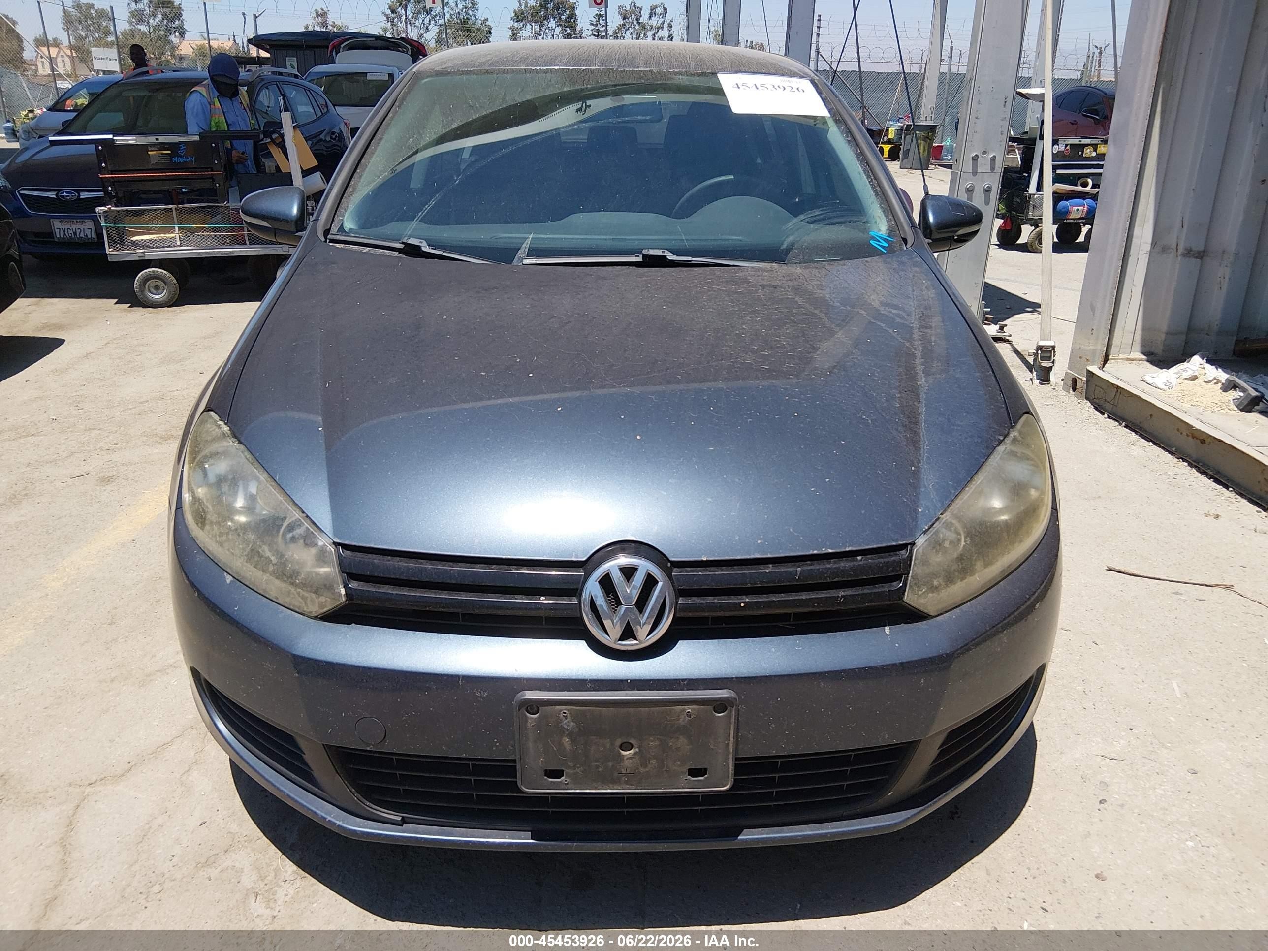 2012 Volkswagen Golf 2.5l 4-door Dark Blue vin: WVWDB7AJ8CW229975