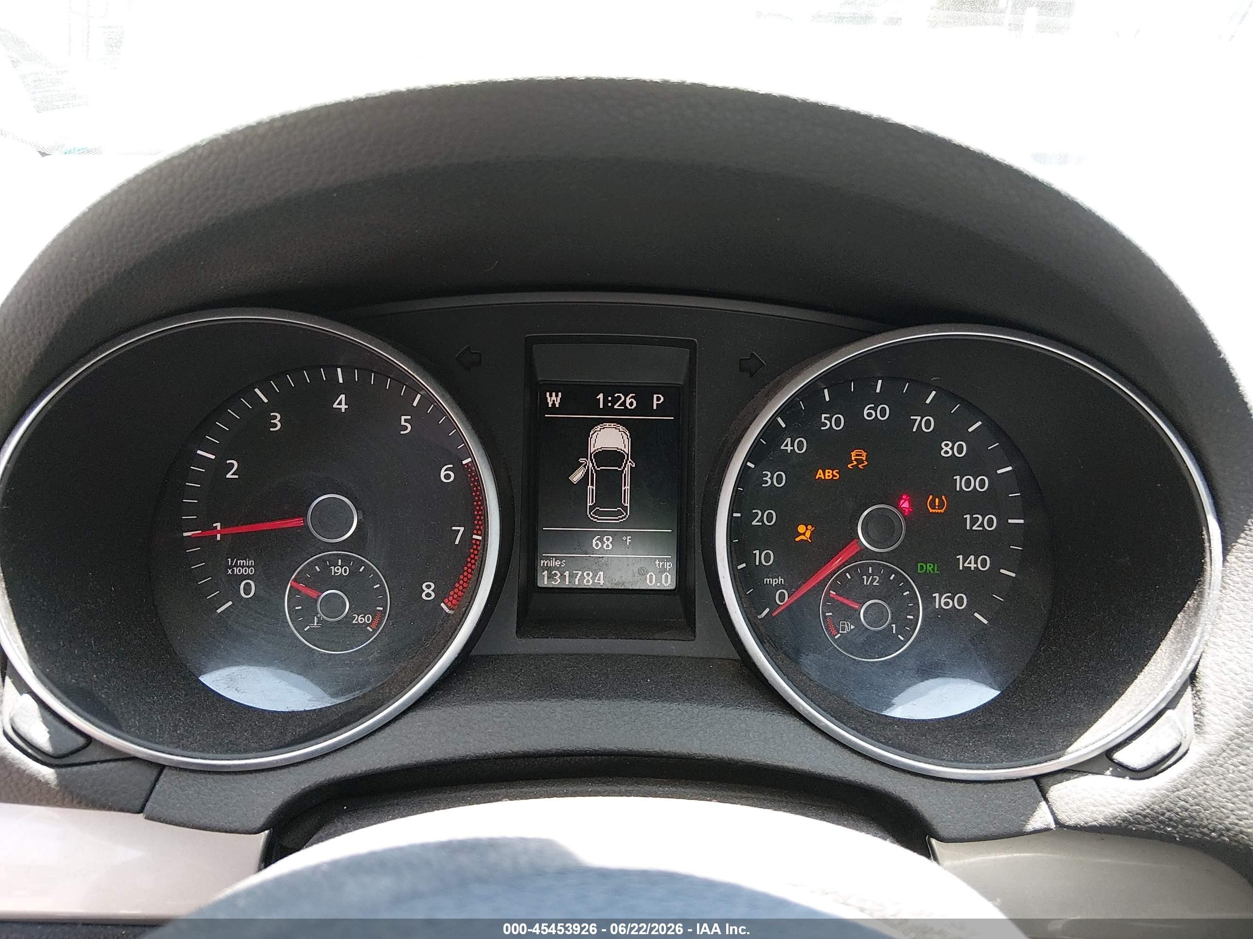 2012 Volkswagen Golf 2.5l 4-door Dark Blue vin: WVWDB7AJ8CW229975