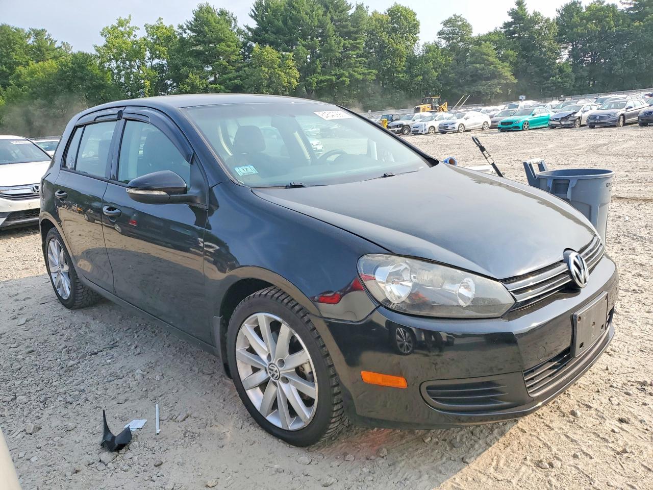 2012 Volkswagen Golf Black vin: WVWDB7AJ8CW251717