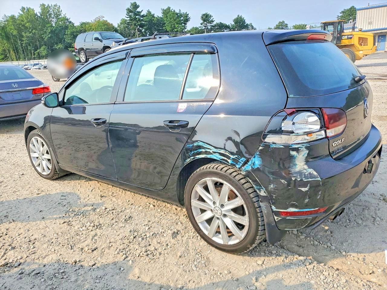 2012 Volkswagen Golf Black vin: WVWDB7AJ8CW251717