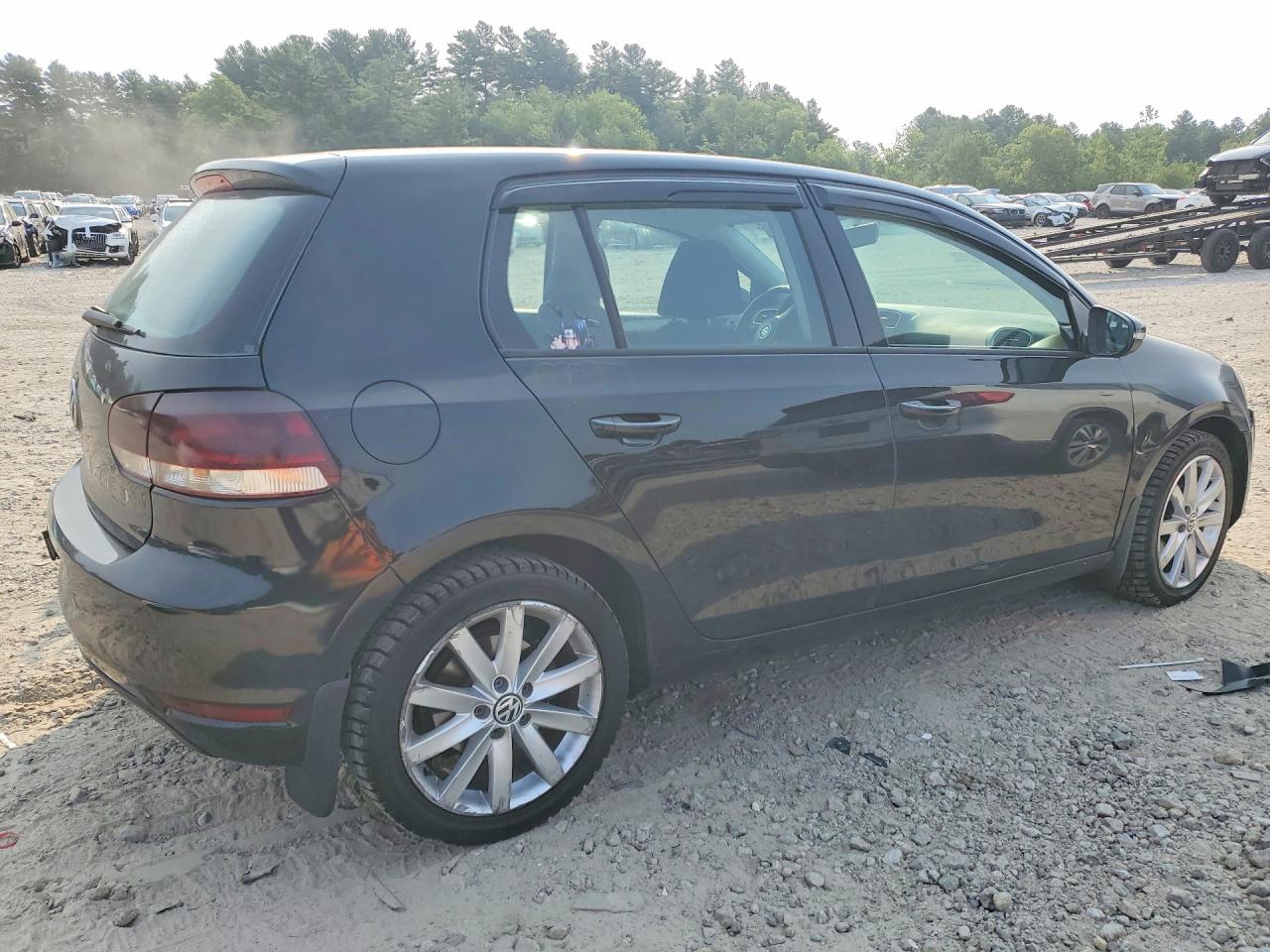 2012 Volkswagen Golf Black vin: WVWDB7AJ8CW251717