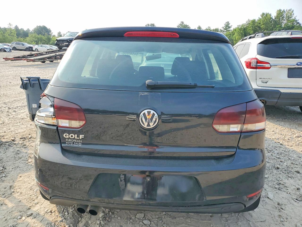 2012 Volkswagen Golf Black vin: WVWDB7AJ8CW251717