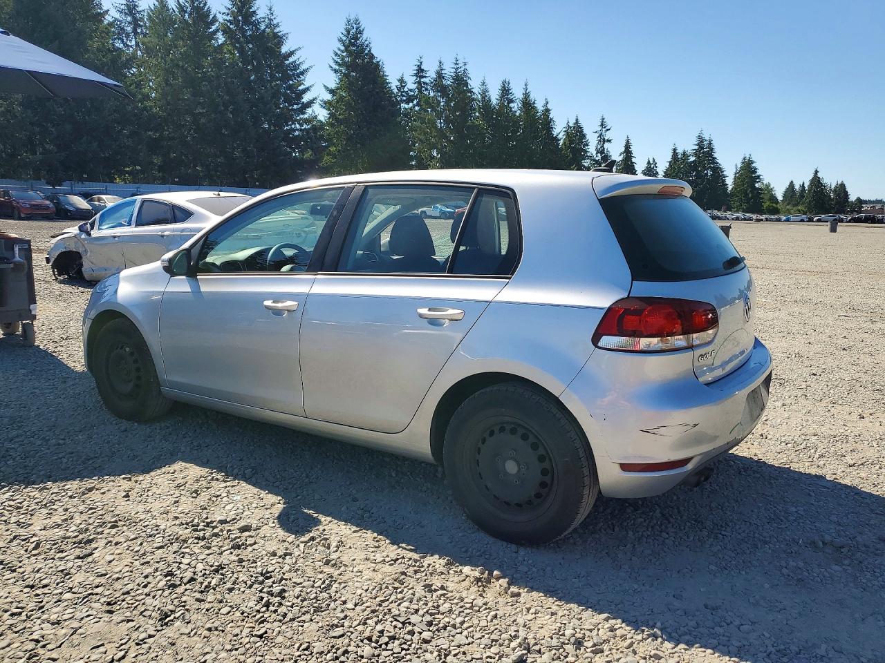 2012 Volkswagen Golf Silver vin: WVWDB7AJ8CW269358