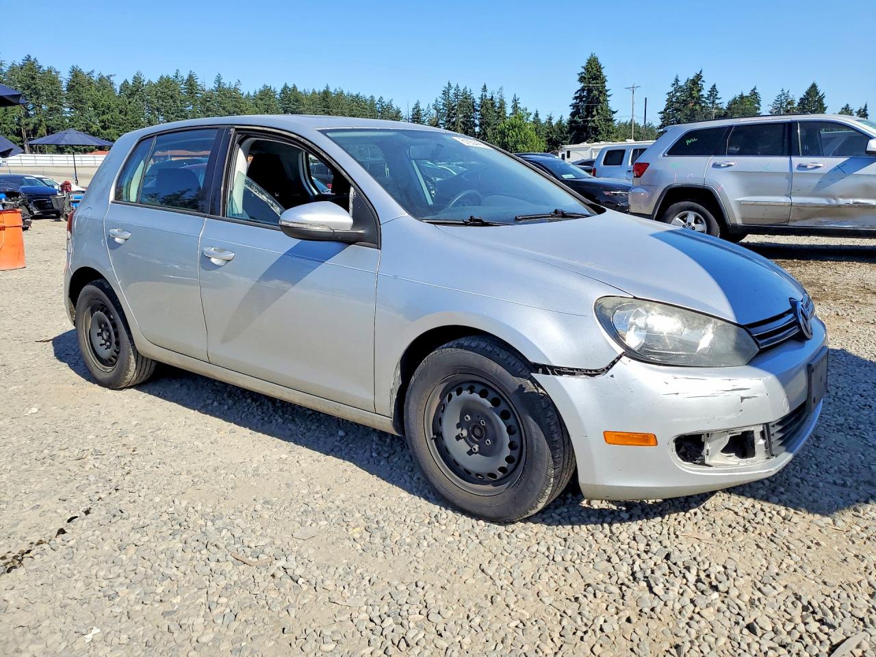 2012 Volkswagen Golf Silver vin: WVWDB7AJ8CW269358