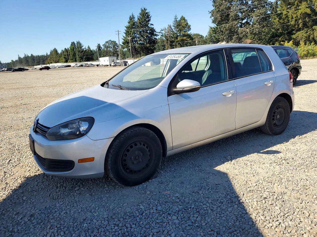 2012 Volkswagen Golf Silver vin: WVWDB7AJ8CW269358