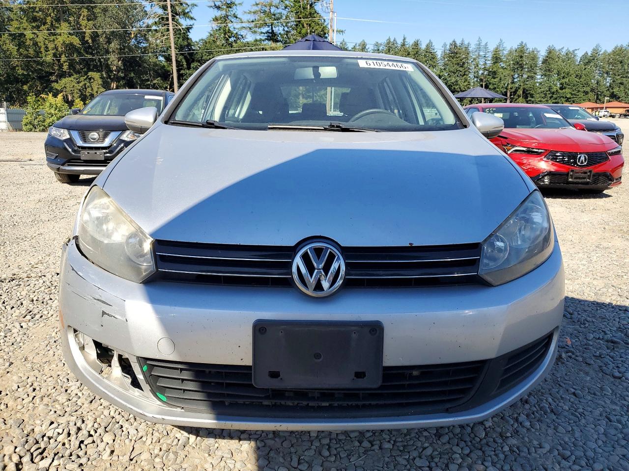 2012 Volkswagen Golf Silver vin: WVWDB7AJ8CW269358