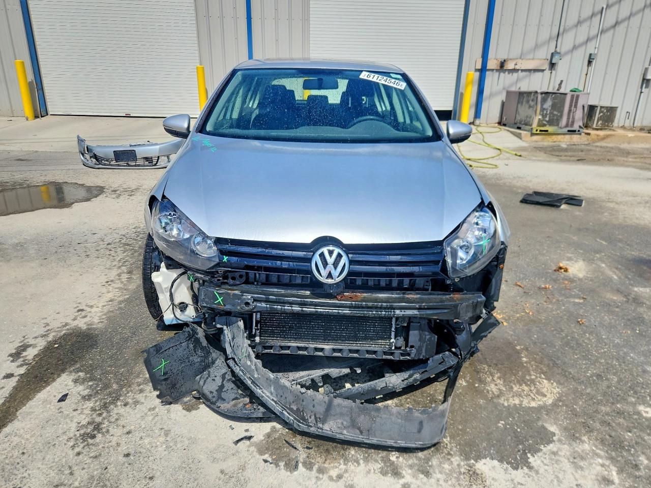 2014 Volkswagen Golf Серебряный vin: WVWDB7AJ8EW004829