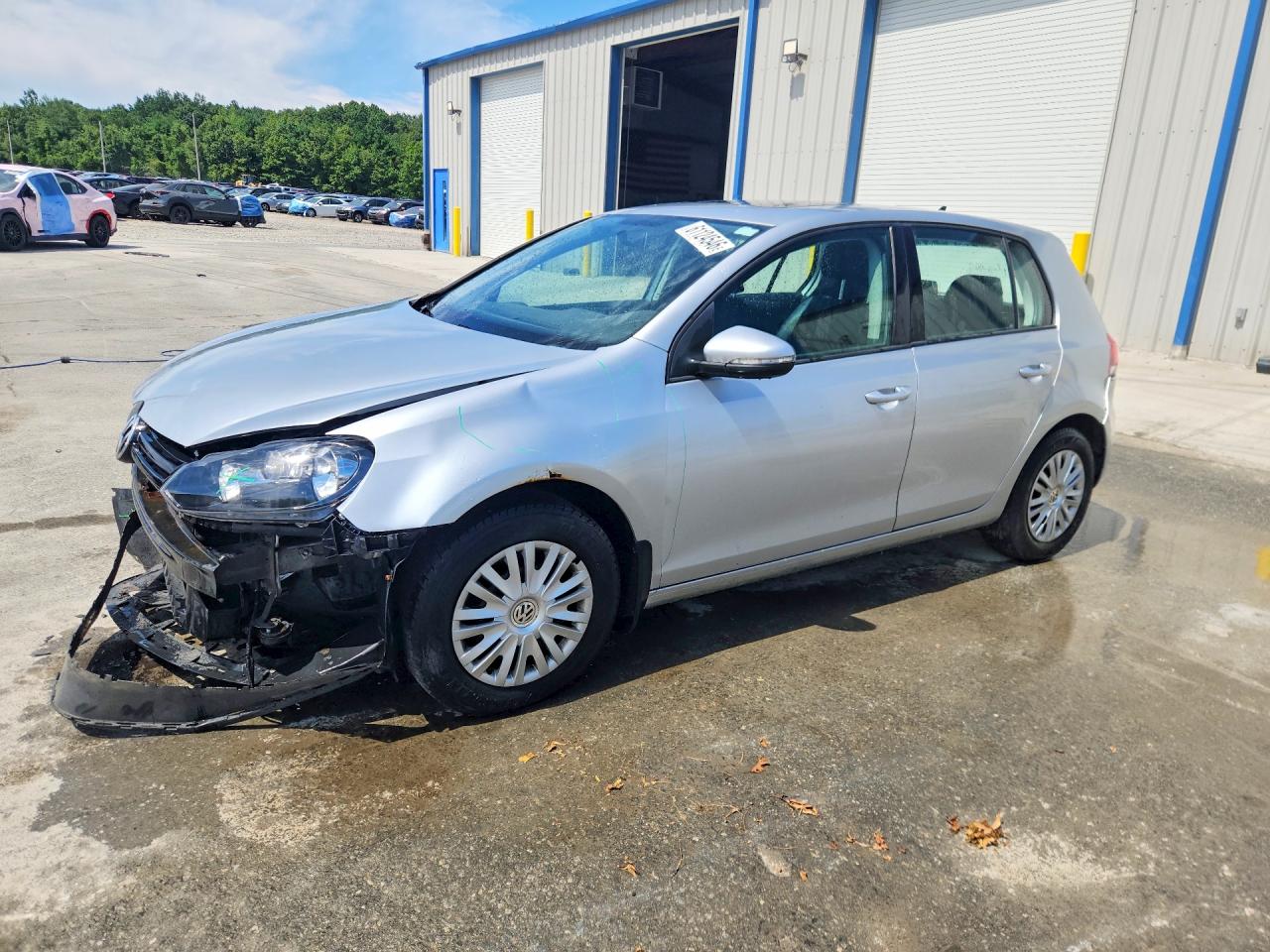2014 Volkswagen Golf Серебряный vin: WVWDB7AJ8EW004829