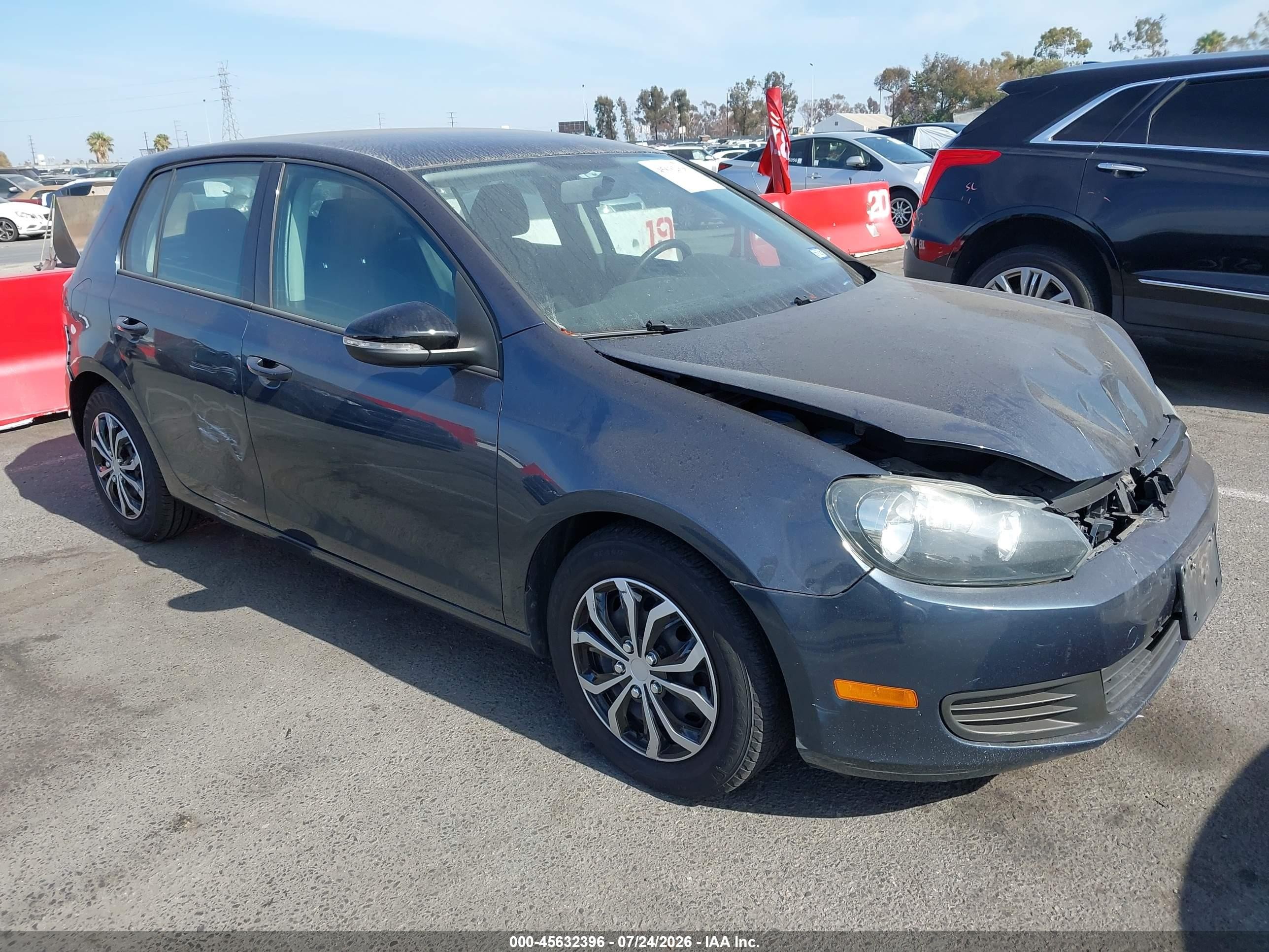 2014 Volkswagen Golf 2.5l (a6) (no Longer Orderable) Dark Blue vin: WVWDB7AJ8EW006192