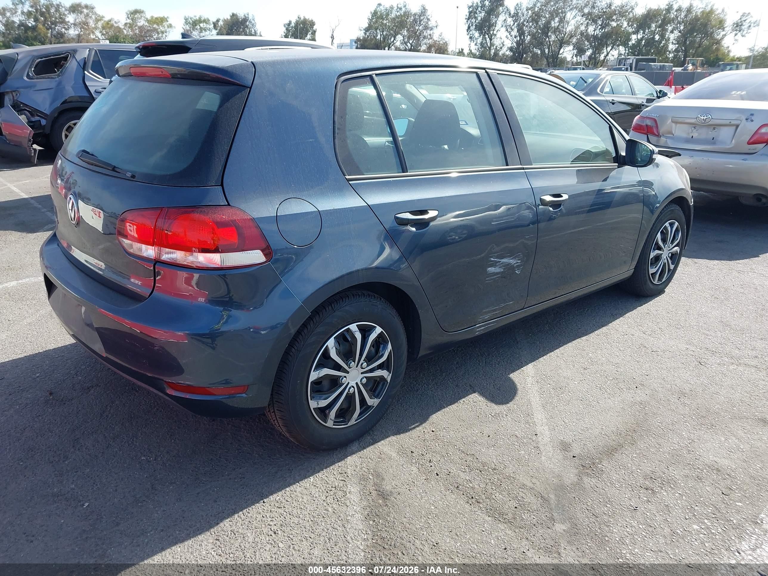 2014 Volkswagen Golf 2.5l (a6) (no Longer Orderable) Dark Blue vin: WVWDB7AJ8EW006192