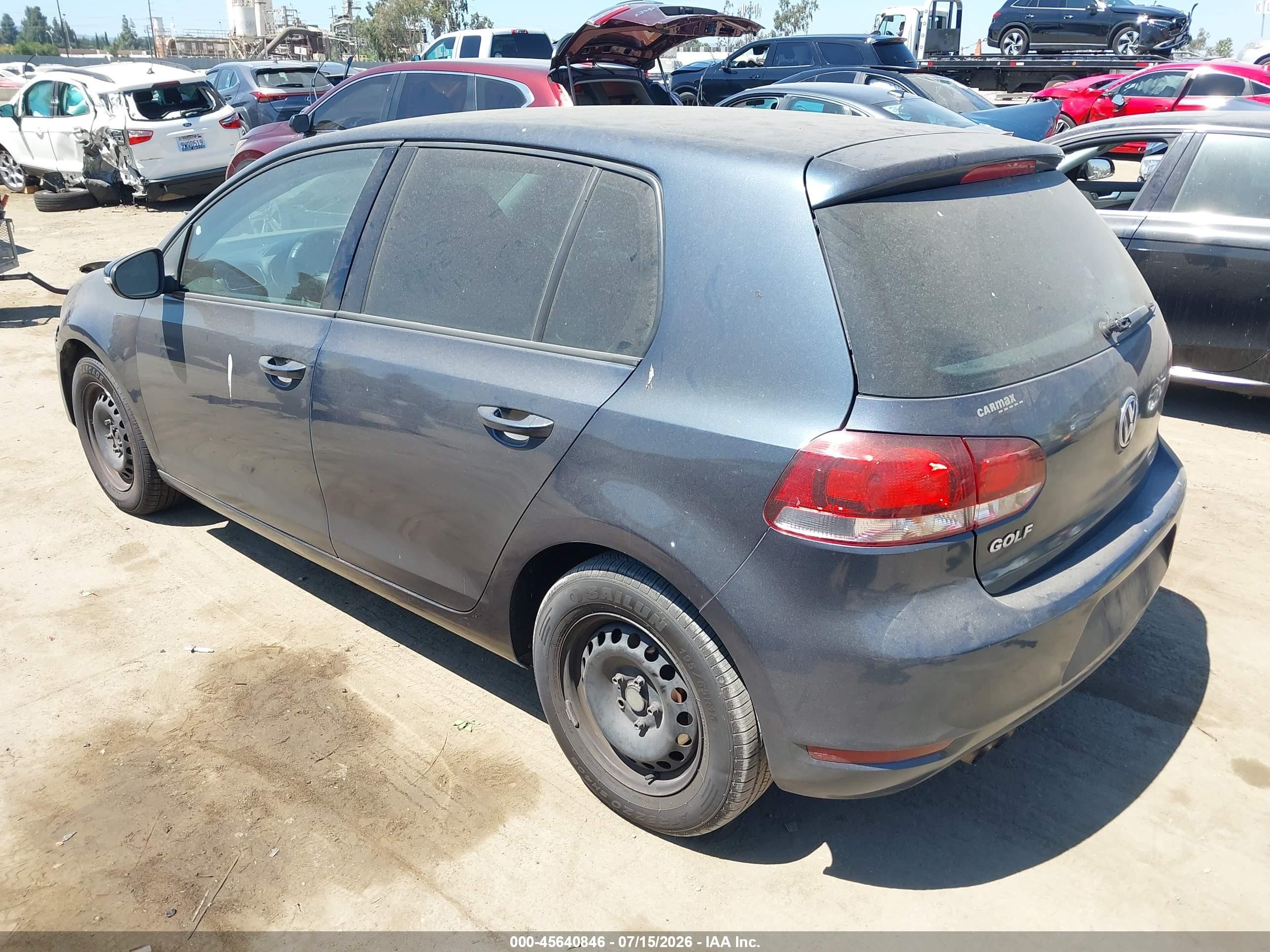 2014 Volkswagen Golf 2.5l (a6) (no Longer Orderable) Gray vin: WVWDB7AJ8EW011988