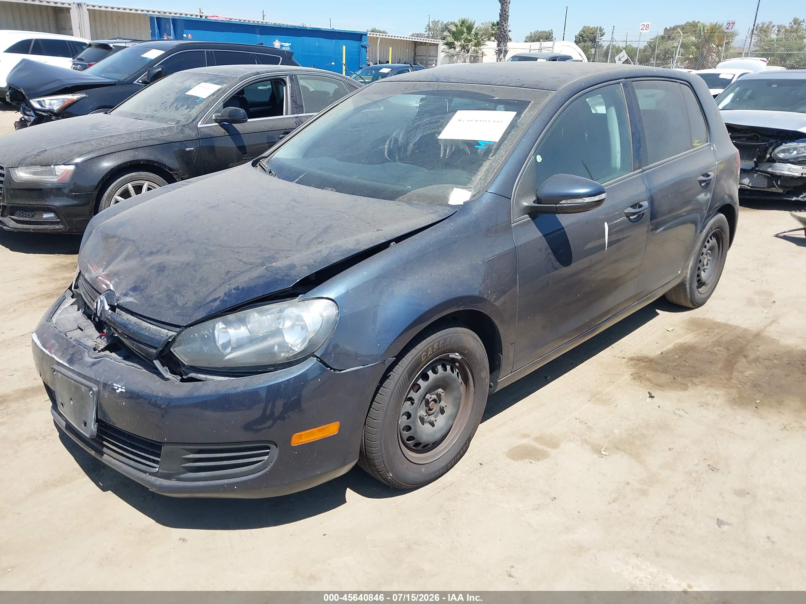 2014 Volkswagen Golf 2.5l (a6) (no Longer Orderable) Gray vin: WVWDB7AJ8EW011988