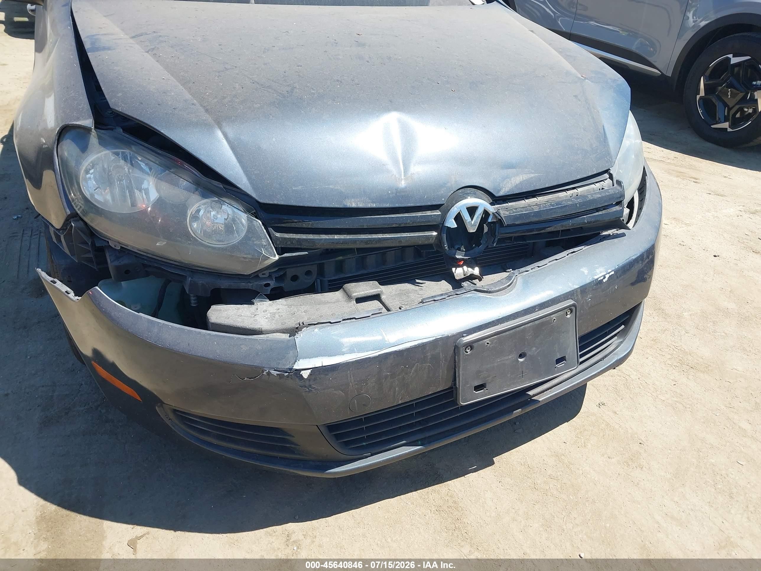 2014 Volkswagen Golf 2.5l (a6) (no Longer Orderable) Gray vin: WVWDB7AJ8EW011988