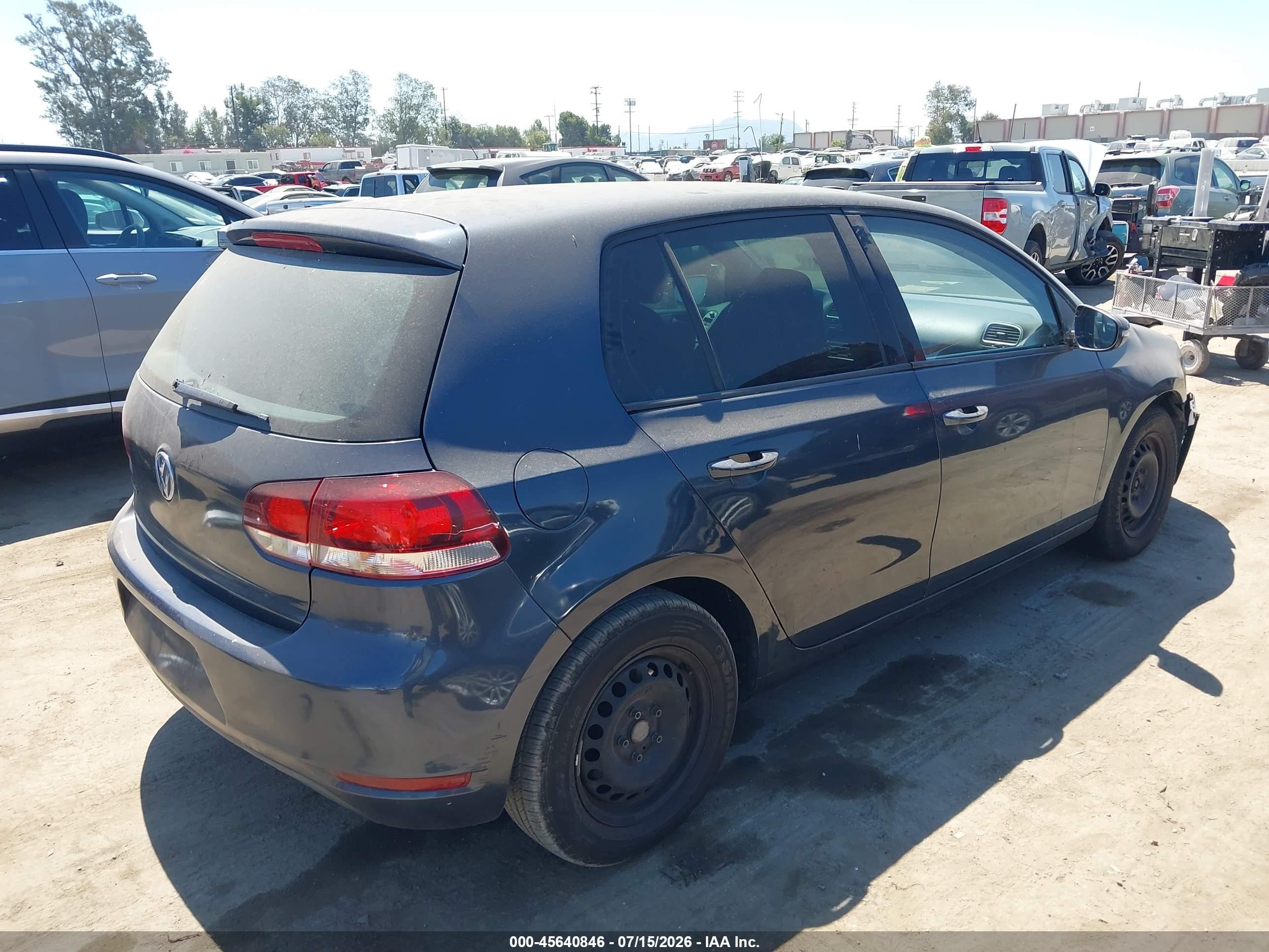 2014 Volkswagen Golf 2.5l (a6) (no Longer Orderable) Gray vin: WVWDB7AJ8EW011988