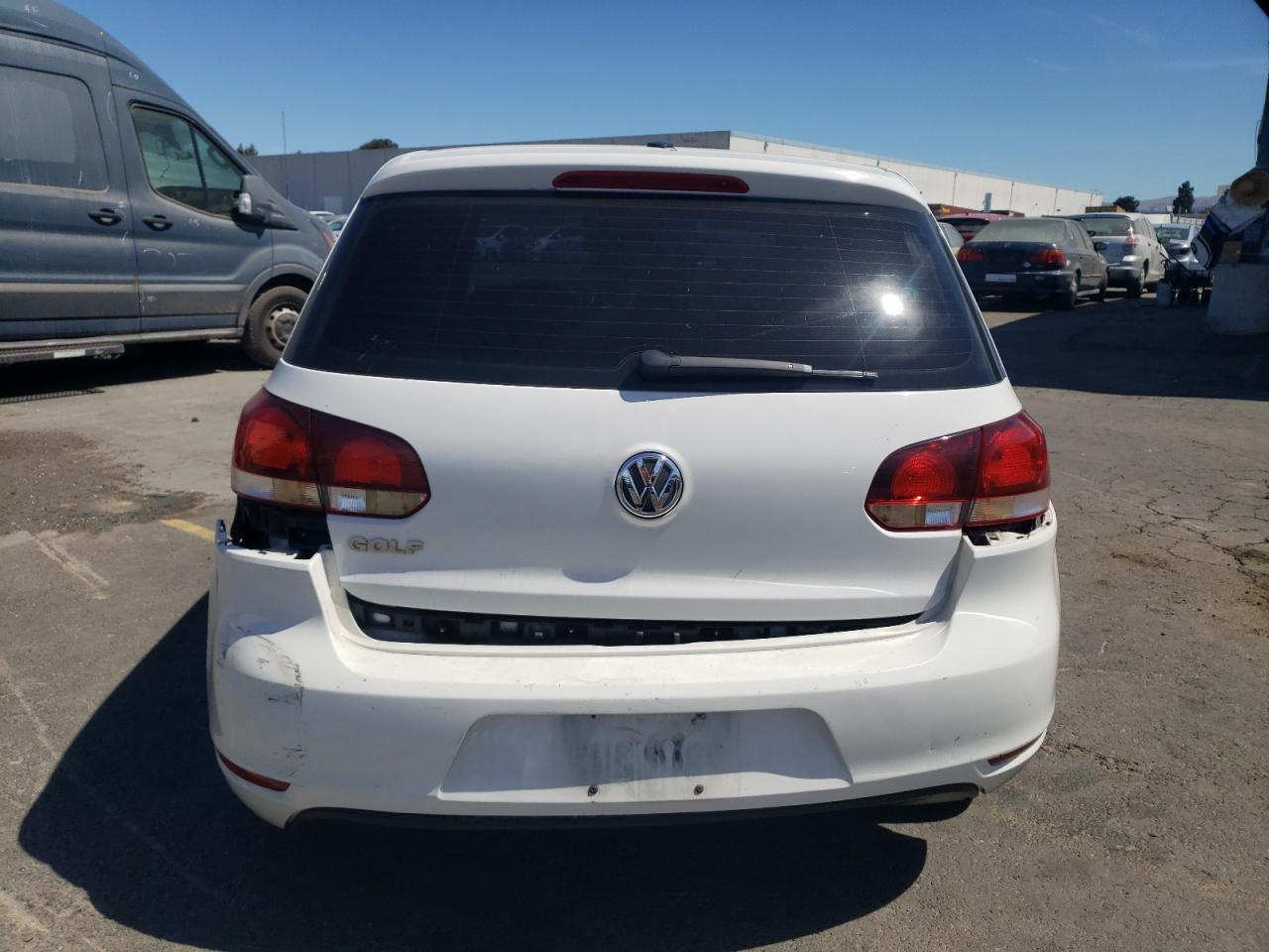 2010 Volkswagen Golf Белый vin: WVWDB7AJ9AW314868