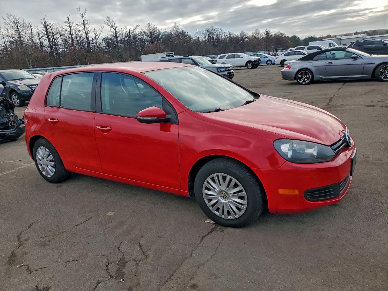 2010 Volkswagen Golf Red vin: WVWDB7AJ9AW330987
