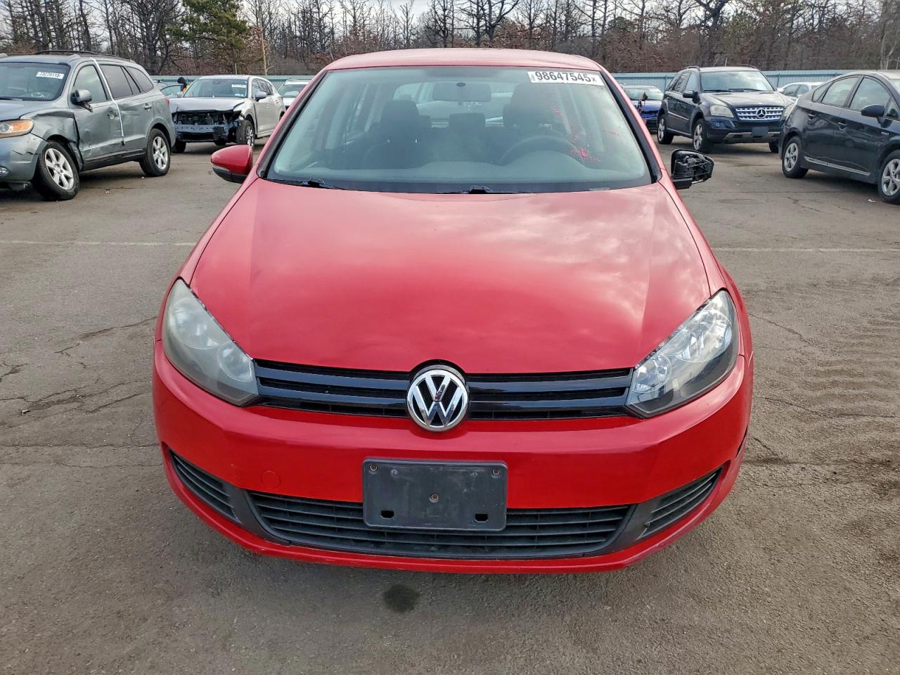 2010 Volkswagen Golf Red vin: WVWDB7AJ9AW330987