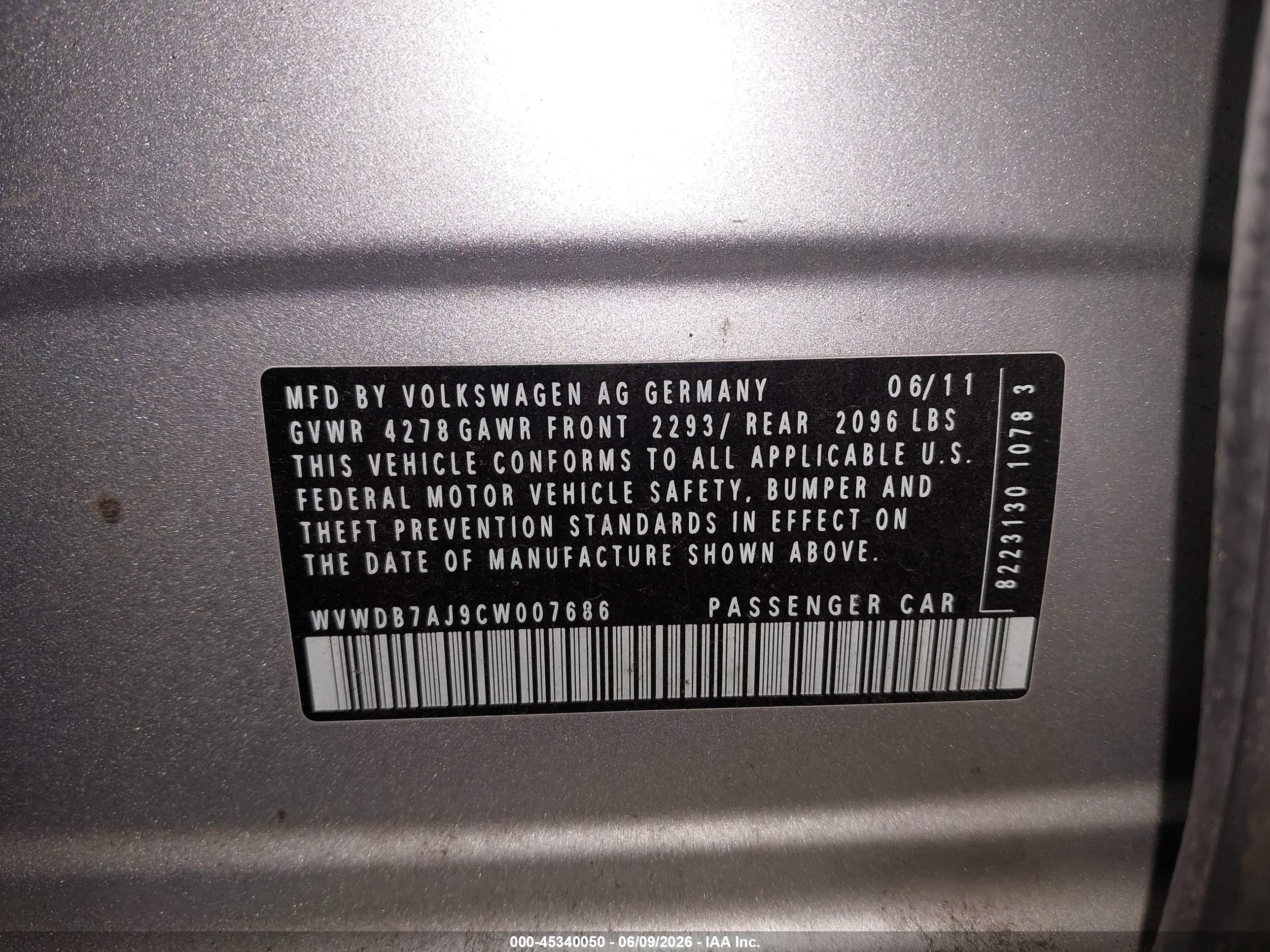 2012 Volkswagen Golf 2.5l 4-door Серебряный vin: WVWDB7AJ9CW007686