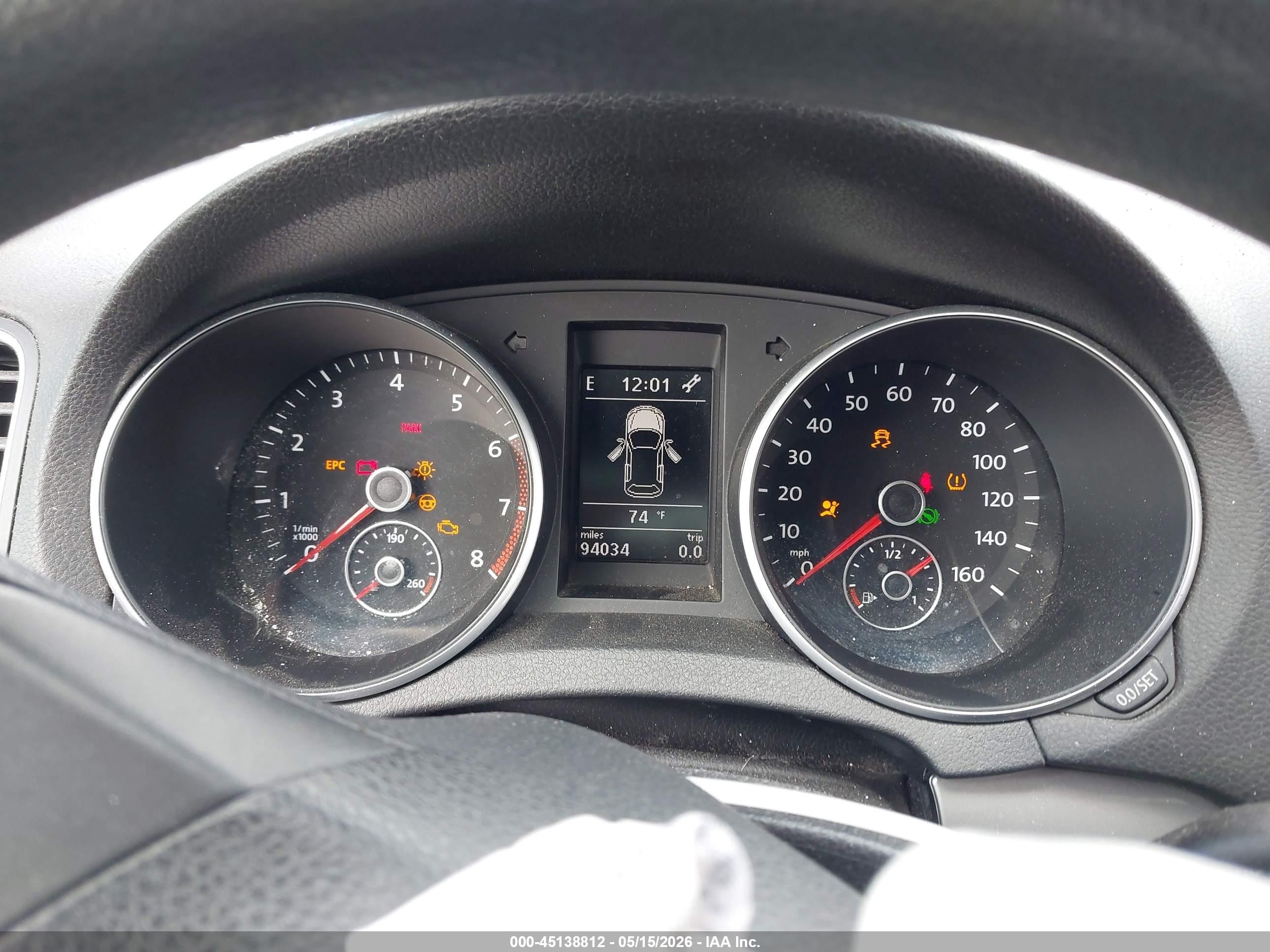 2012 Volkswagen Golf 2.5l 4-door Dark Blue vin: WVWDB7AJ9CW023533