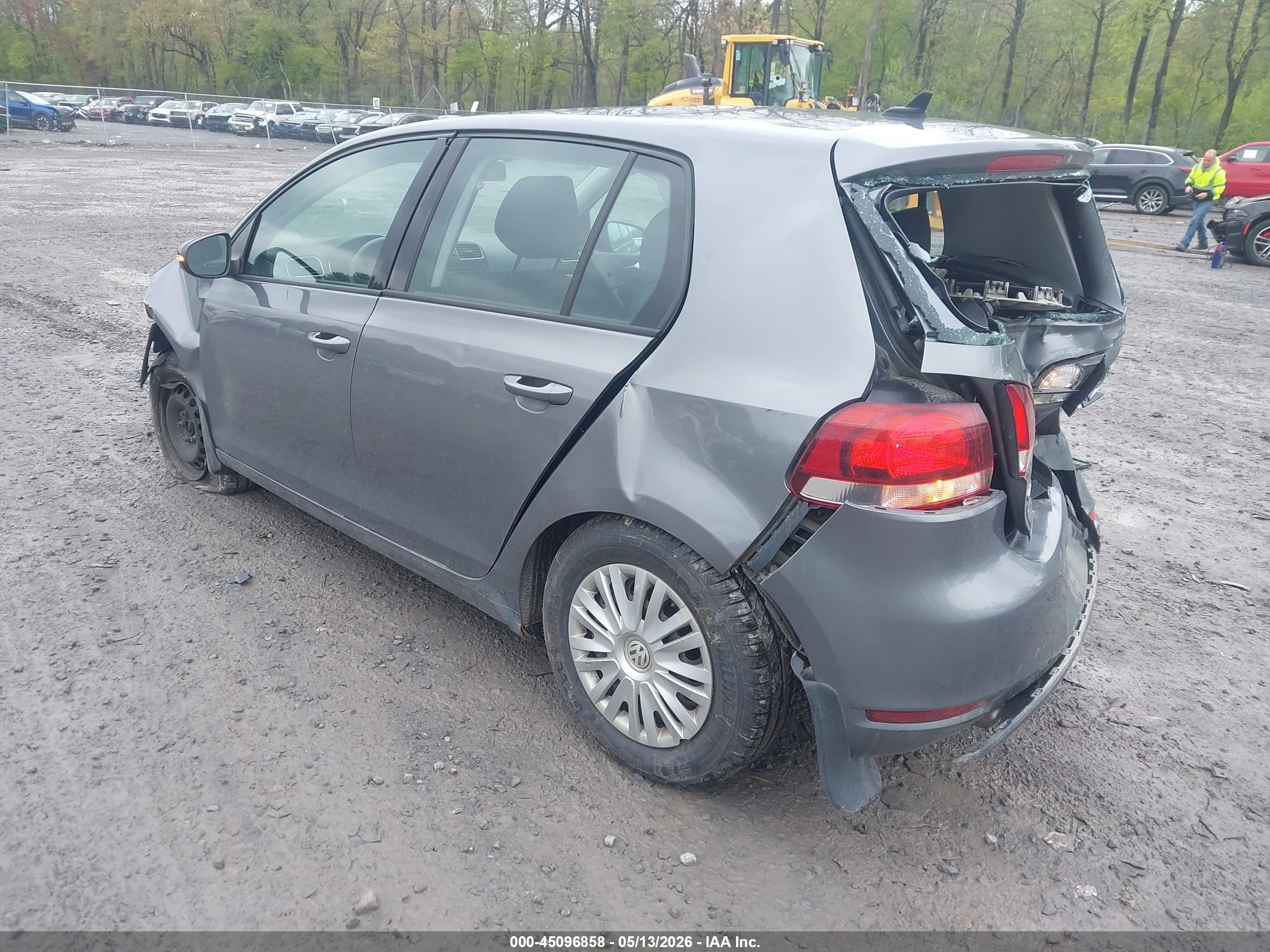 2013 Volkswagen Golf 2.5l 4-door Gray vin: WVWDB7AJ9DW134438