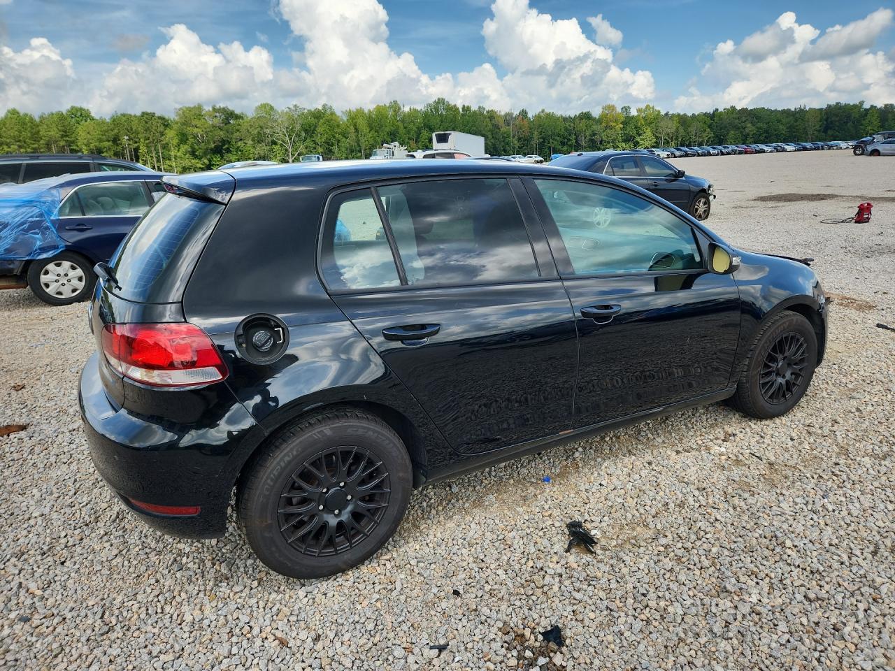 2014 Volkswagen Golf Black vin: WVWDB7AJ9EW002443