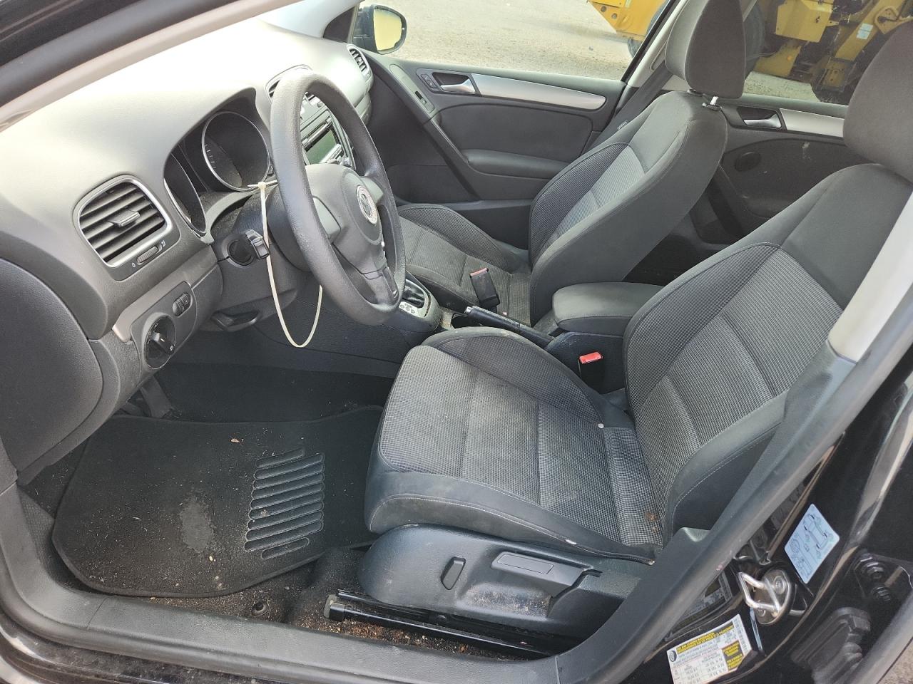 2014 Volkswagen Golf Black vin: WVWDB7AJ9EW002443
