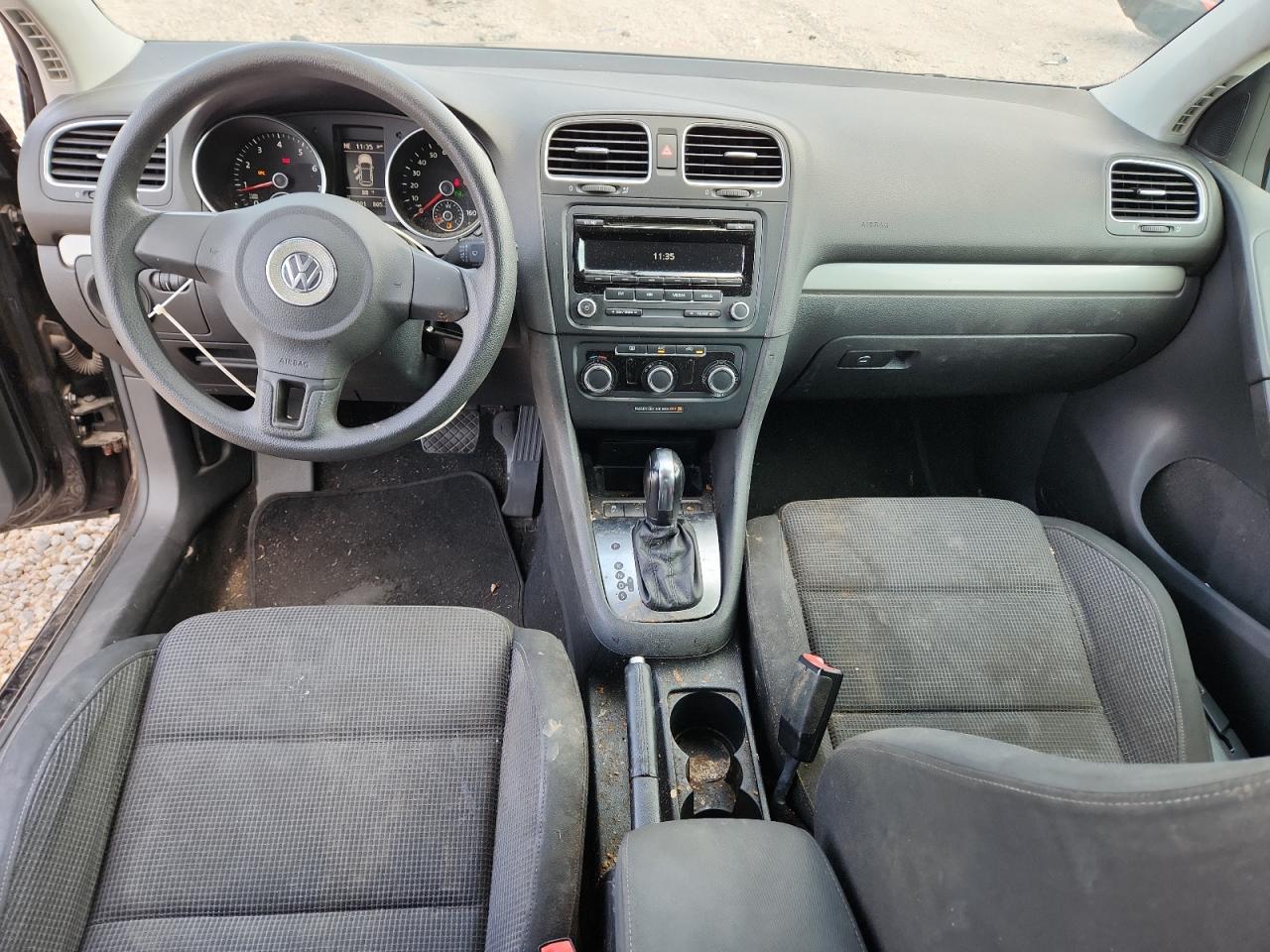 2014 Volkswagen Golf Black vin: WVWDB7AJ9EW002443