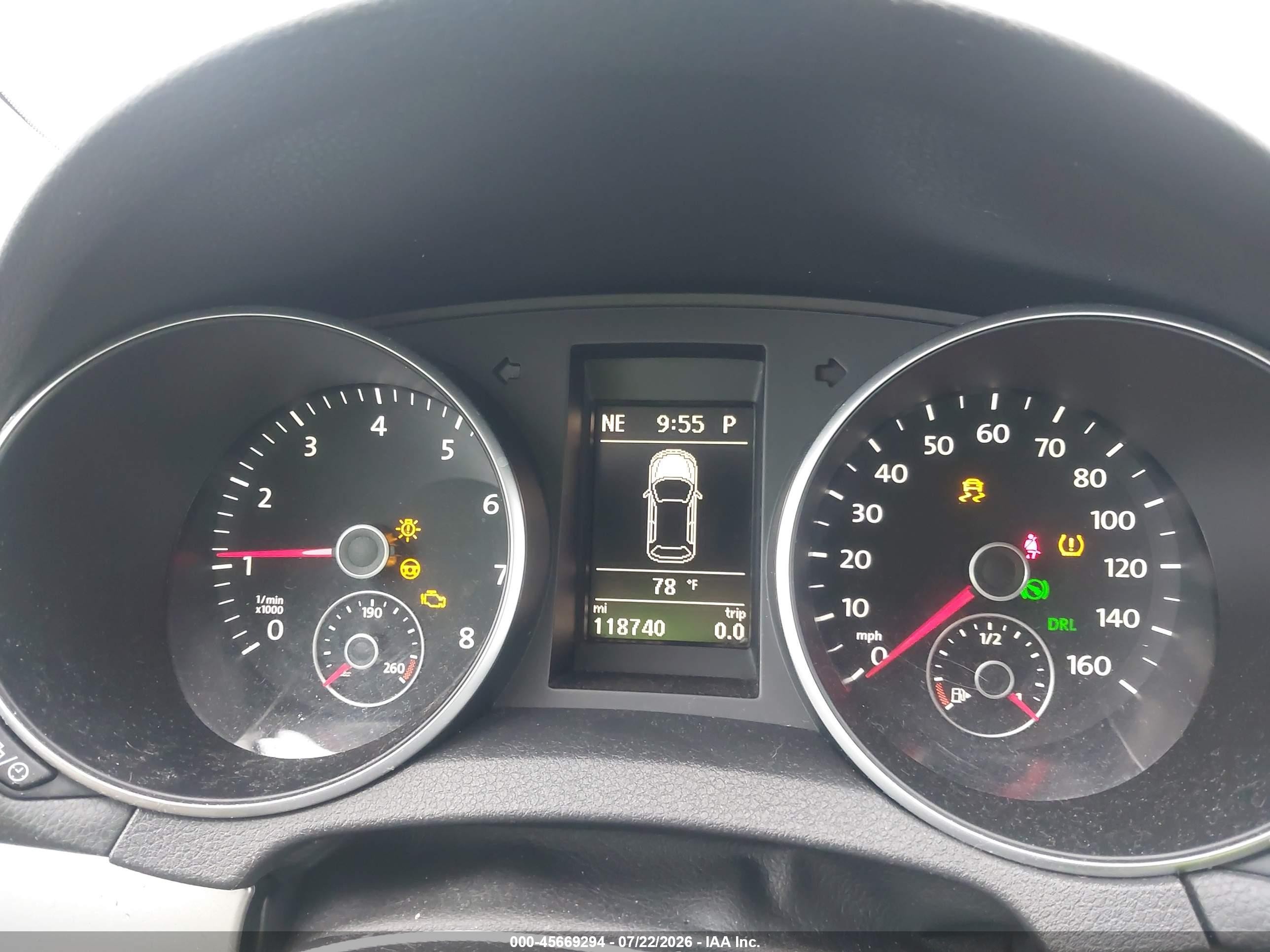 2014 Volkswagen Golf 2.5l Blue vin: WVWDB7AJ9EW008551