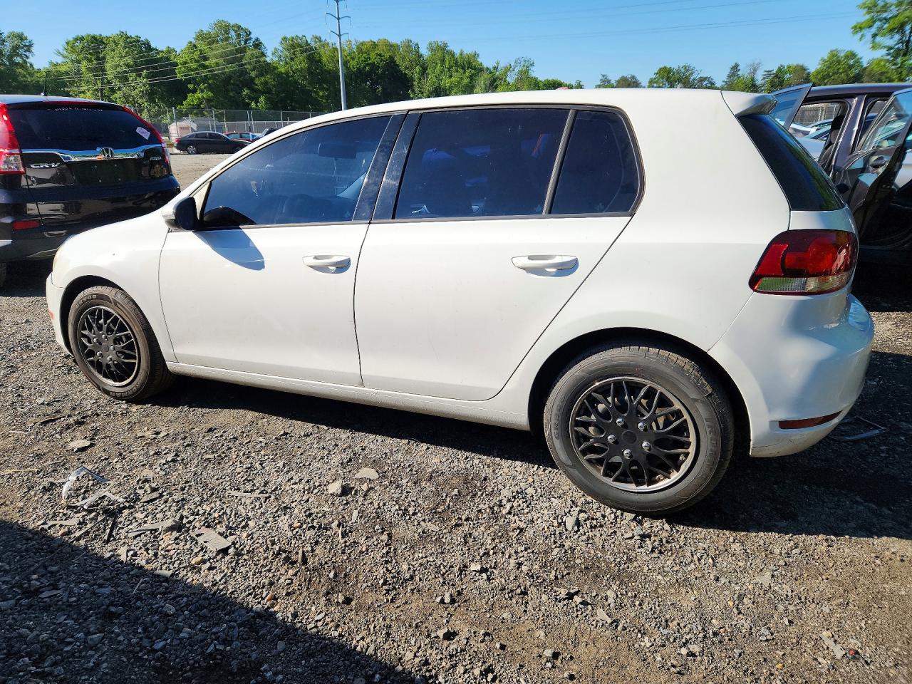 2010 Volkswagen Golf White vin: WVWDB7AJXAW251733