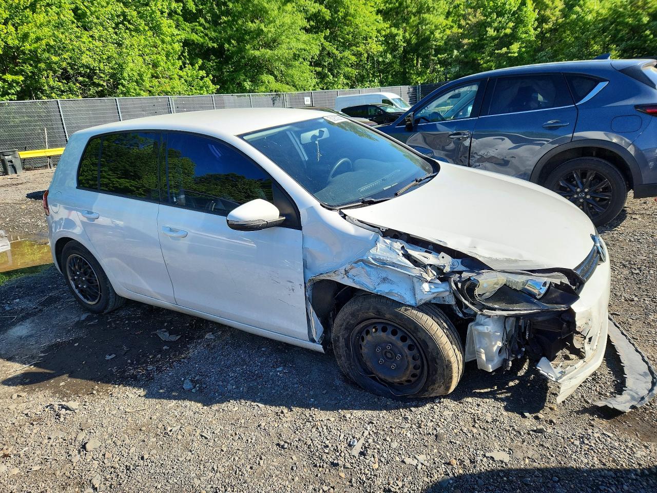 2010 Volkswagen Golf White vin: WVWDB7AJXAW251733