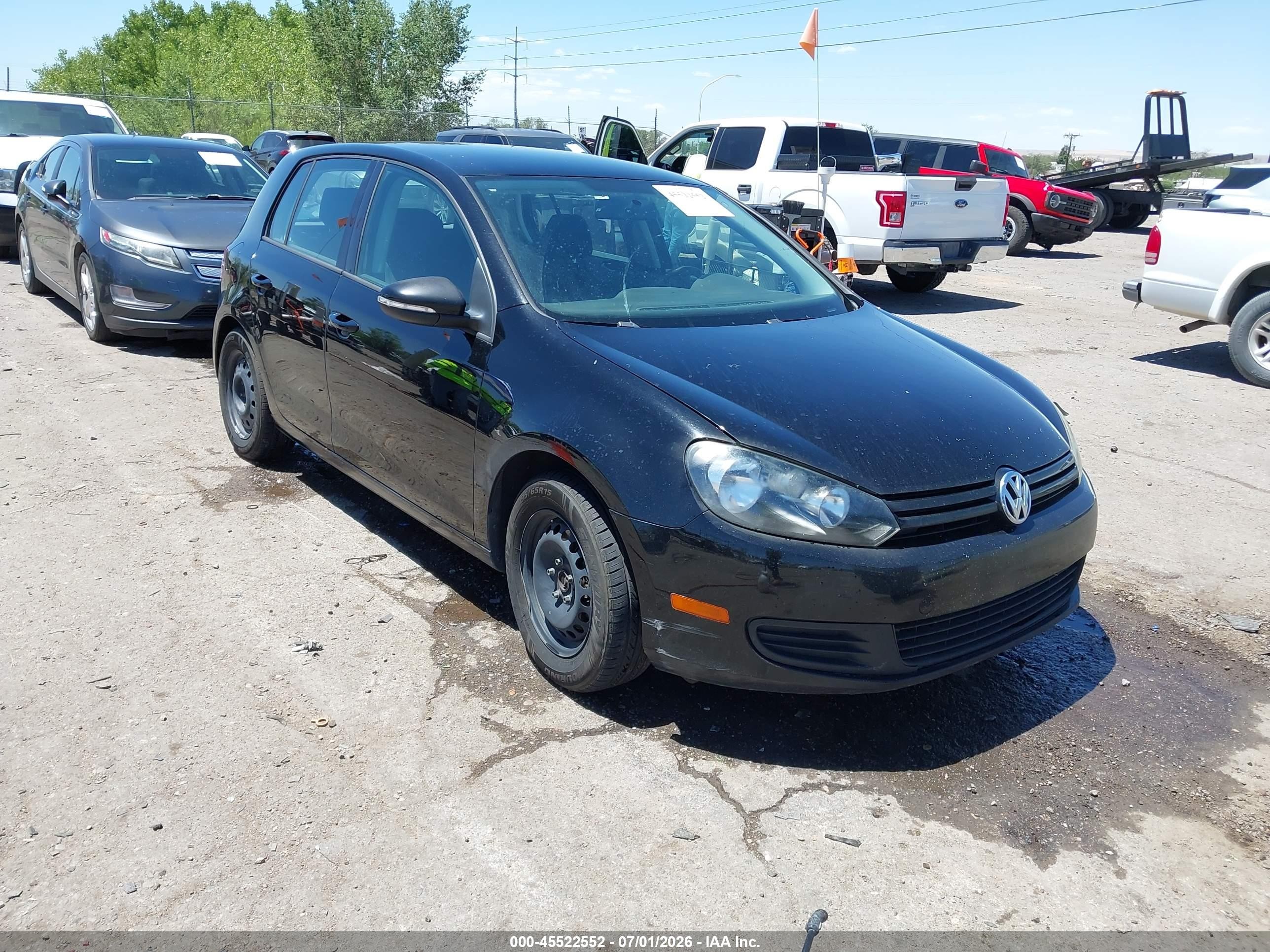 2014 Volkswagen Golf 2.5l (a6) (no Longer Orderable) Black vin: WVWDB7AJXEW010986