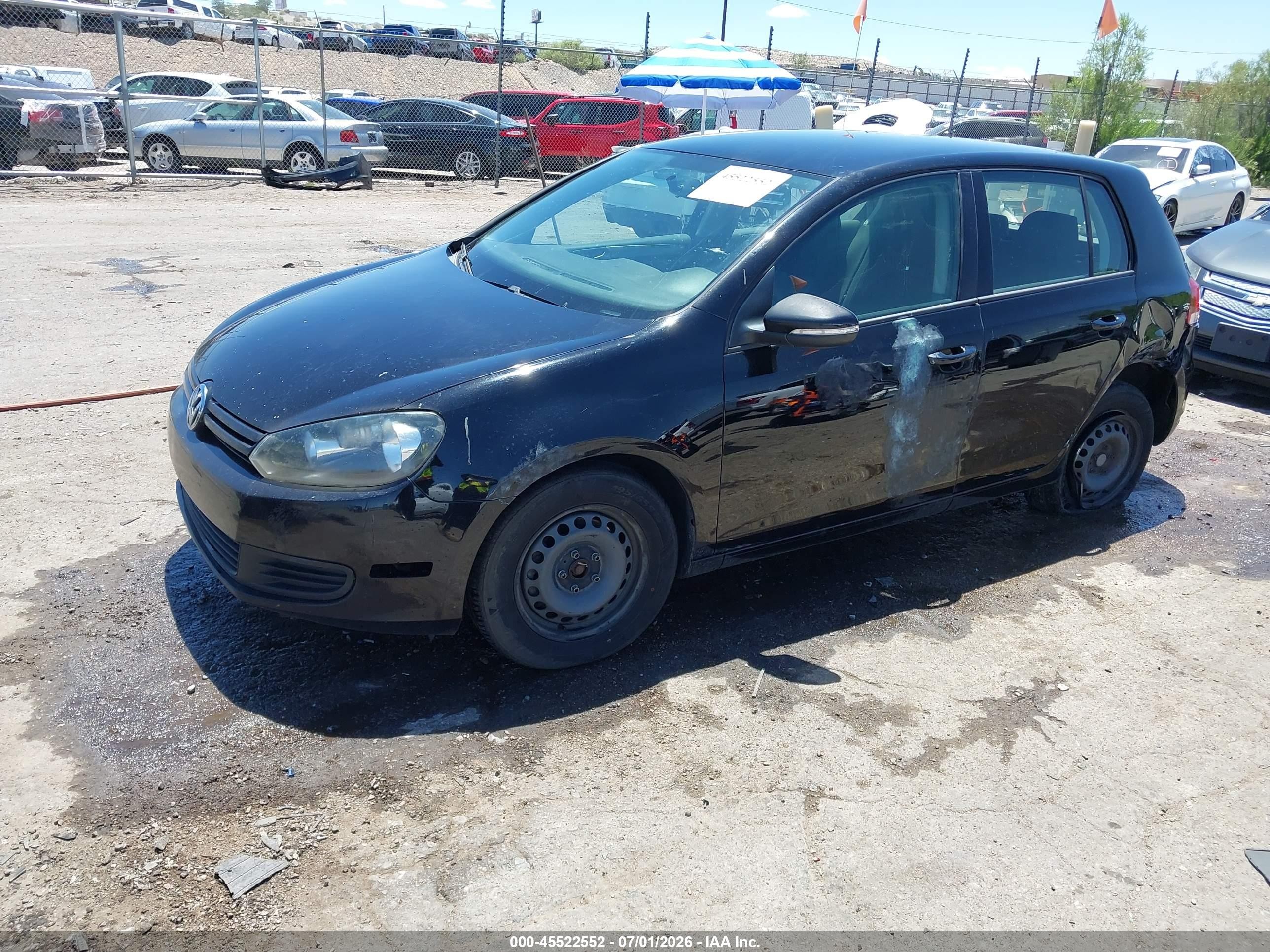 2014 Volkswagen Golf 2.5l (a6) (no Longer Orderable) Black vin: WVWDB7AJXEW010986