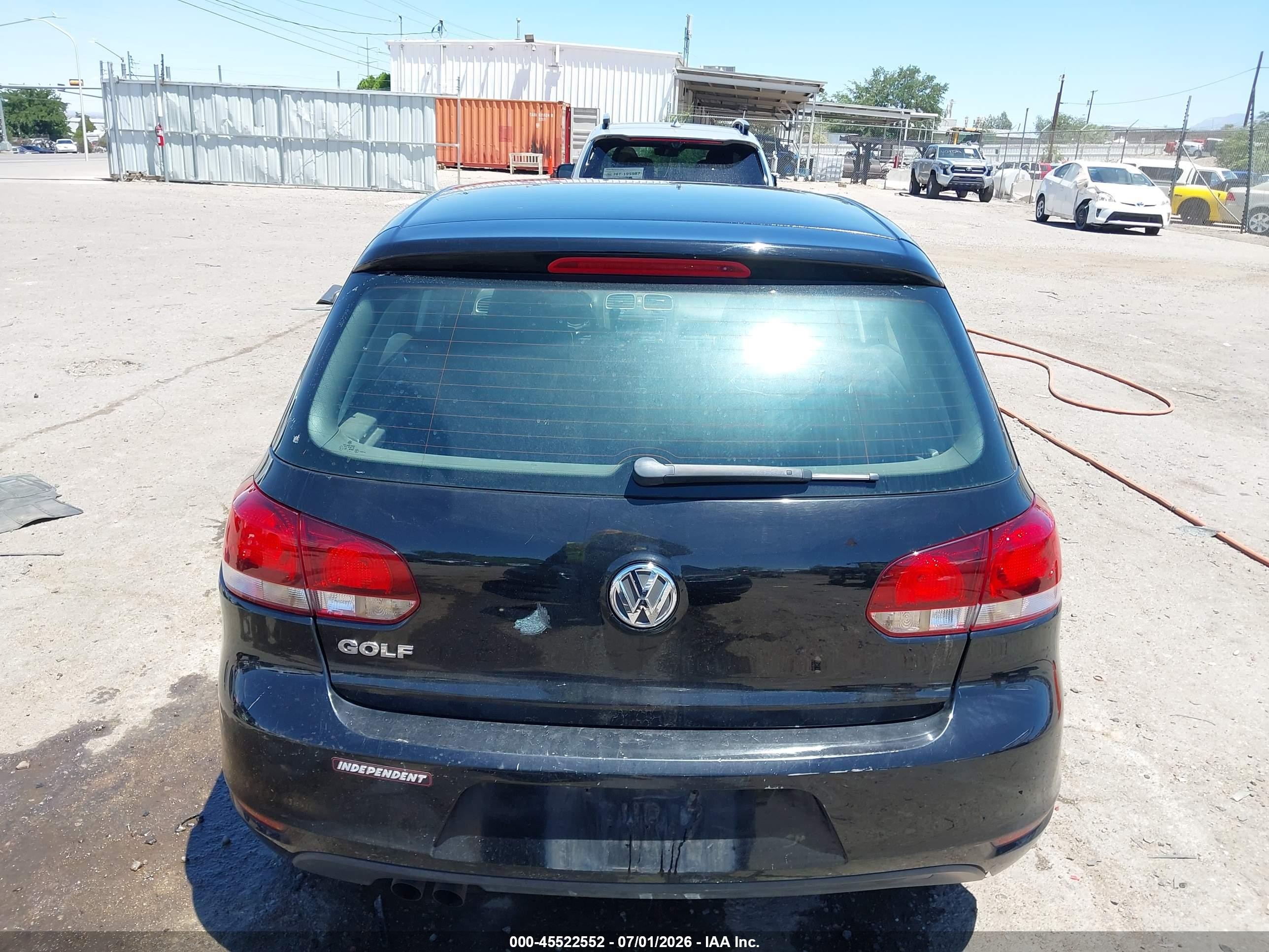 2014 Volkswagen Golf 2.5l (a6) (no Longer Orderable) Black vin: WVWDB7AJXEW010986