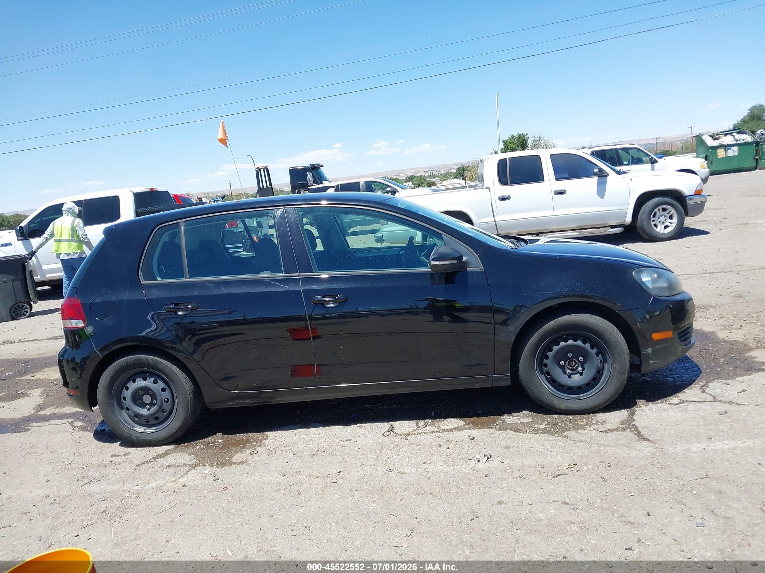2014 Volkswagen Golf 2.5l (a6) (no Longer Orderable) Black vin: WVWDB7AJXEW010986