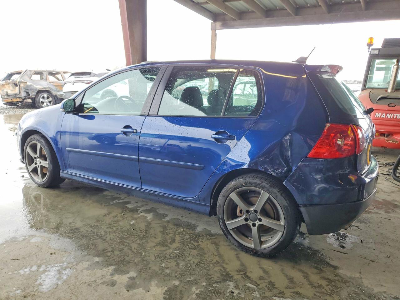 2008 Volkswagen Rabbit Синий vin: WVWDB91K78W154147