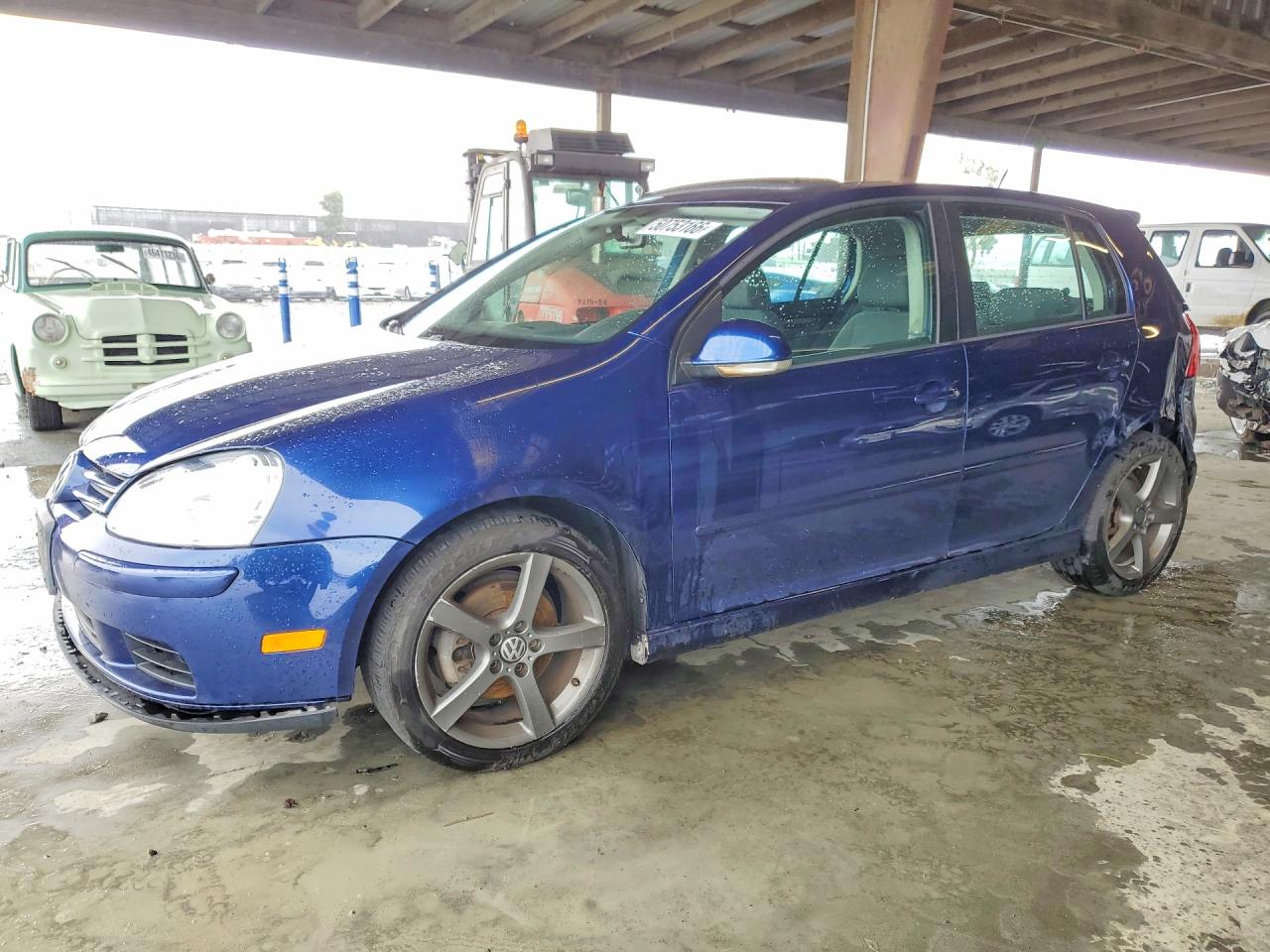 2008 Volkswagen Rabbit Синий vin: WVWDB91K78W154147