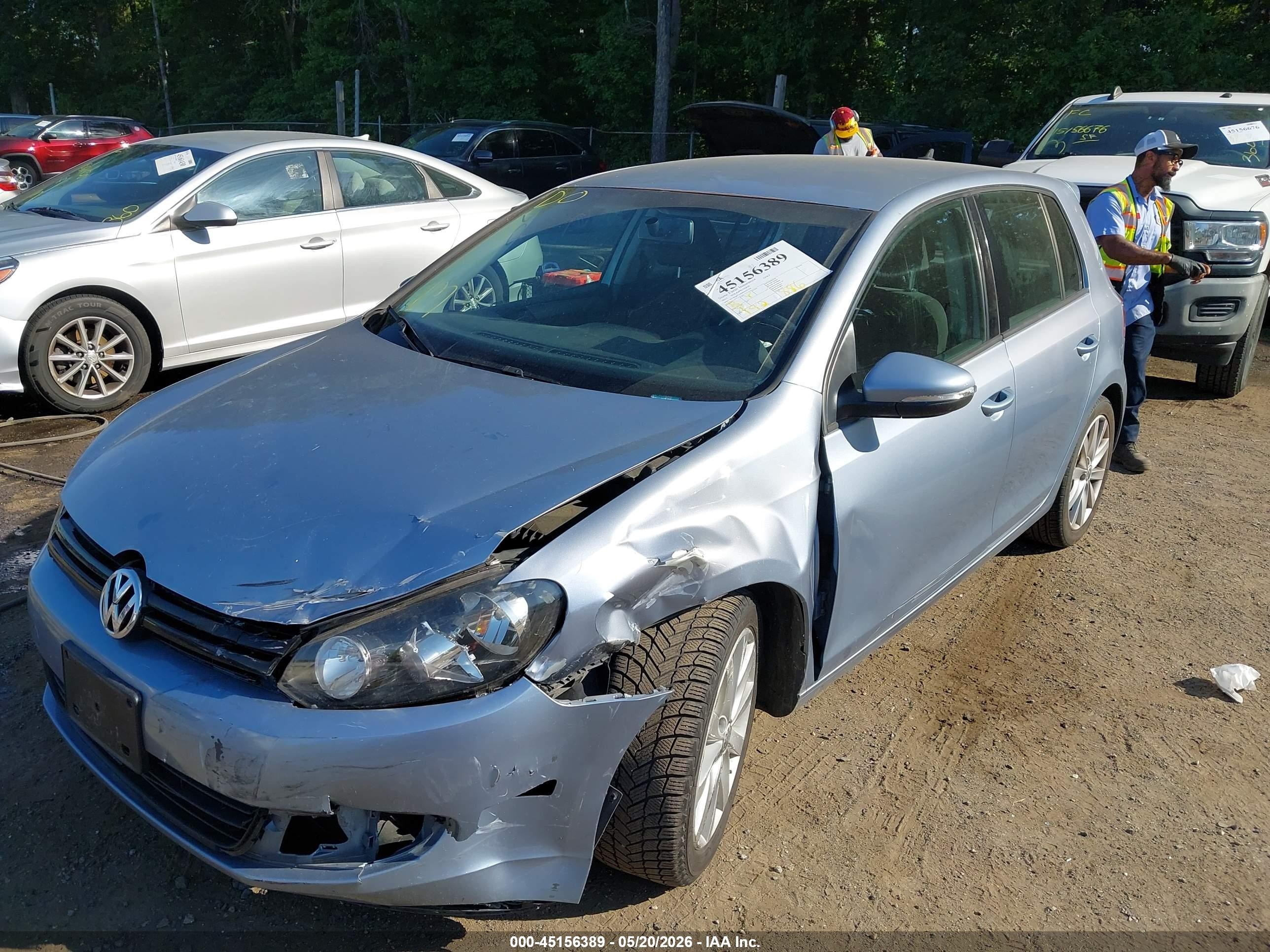 2011 Volkswagen Golf Tdi 4-door Silver vin: WVWDM7AJ0BW153709