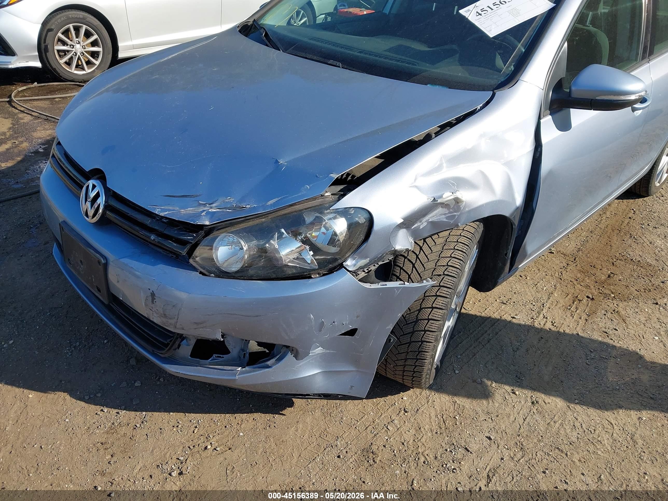 2011 Volkswagen Golf Tdi 4-door Silver vin: WVWDM7AJ0BW153709