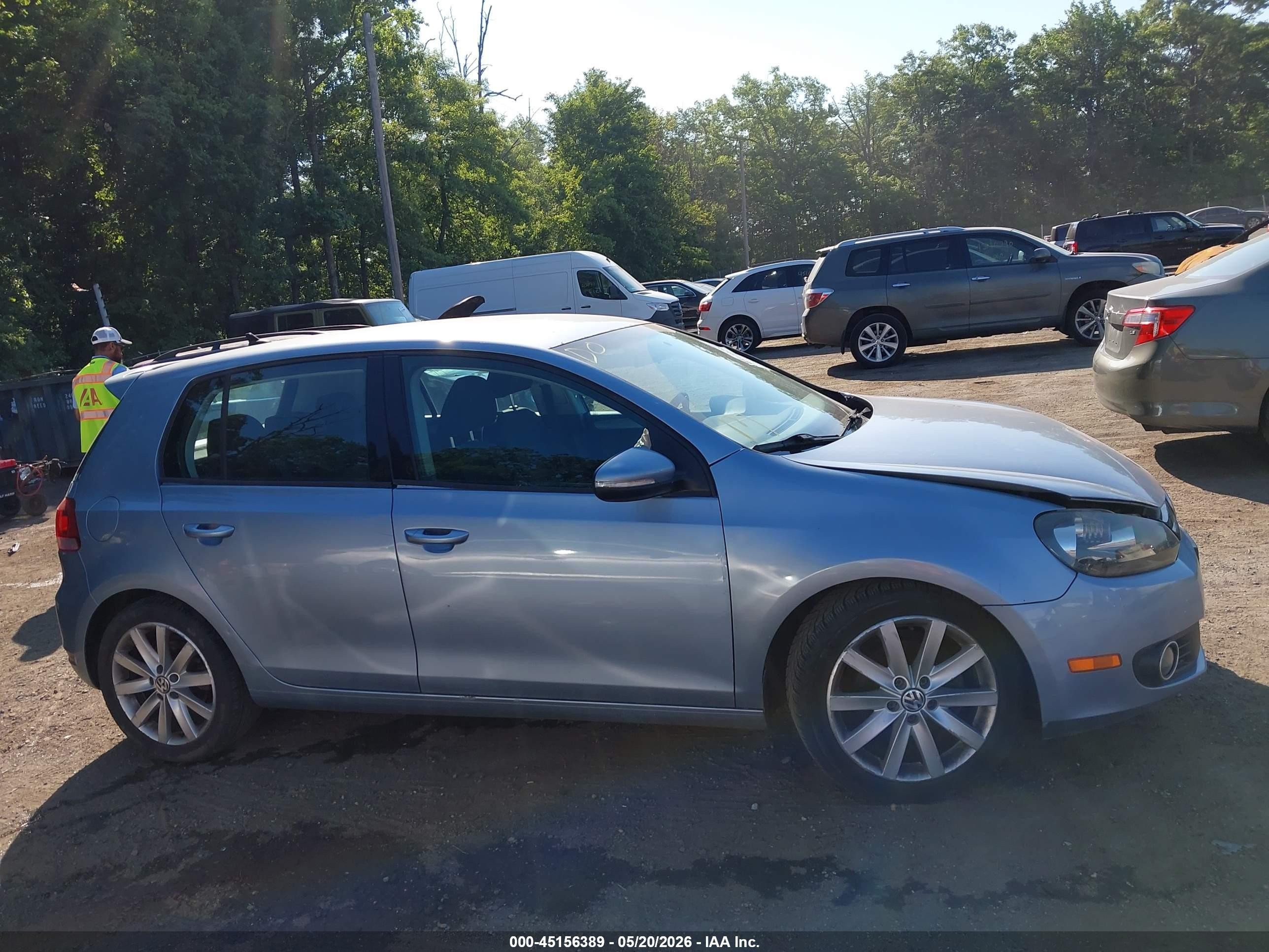 2011 Volkswagen Golf Tdi 4-door Silver vin: WVWDM7AJ0BW153709