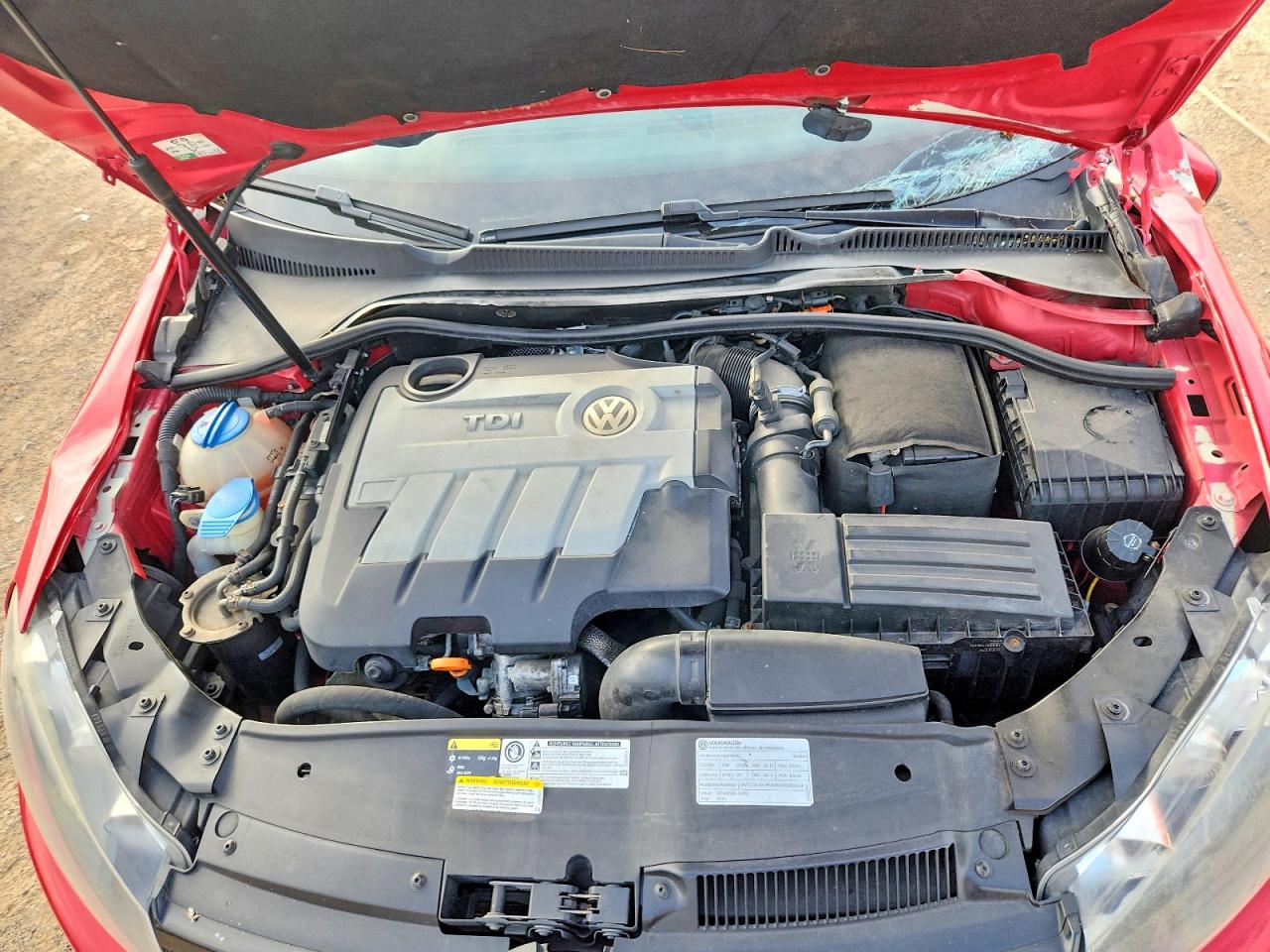 2013 Volkswagen Golf Red vin: WVWDM7AJ0DW106490