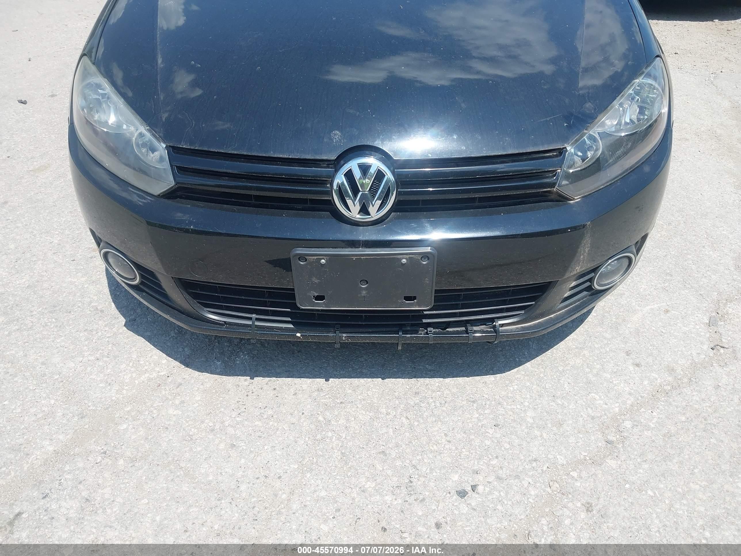 2014 Volkswagen Golf 2.0l Tdi Black vin: WVWDM7AJ0EW003197