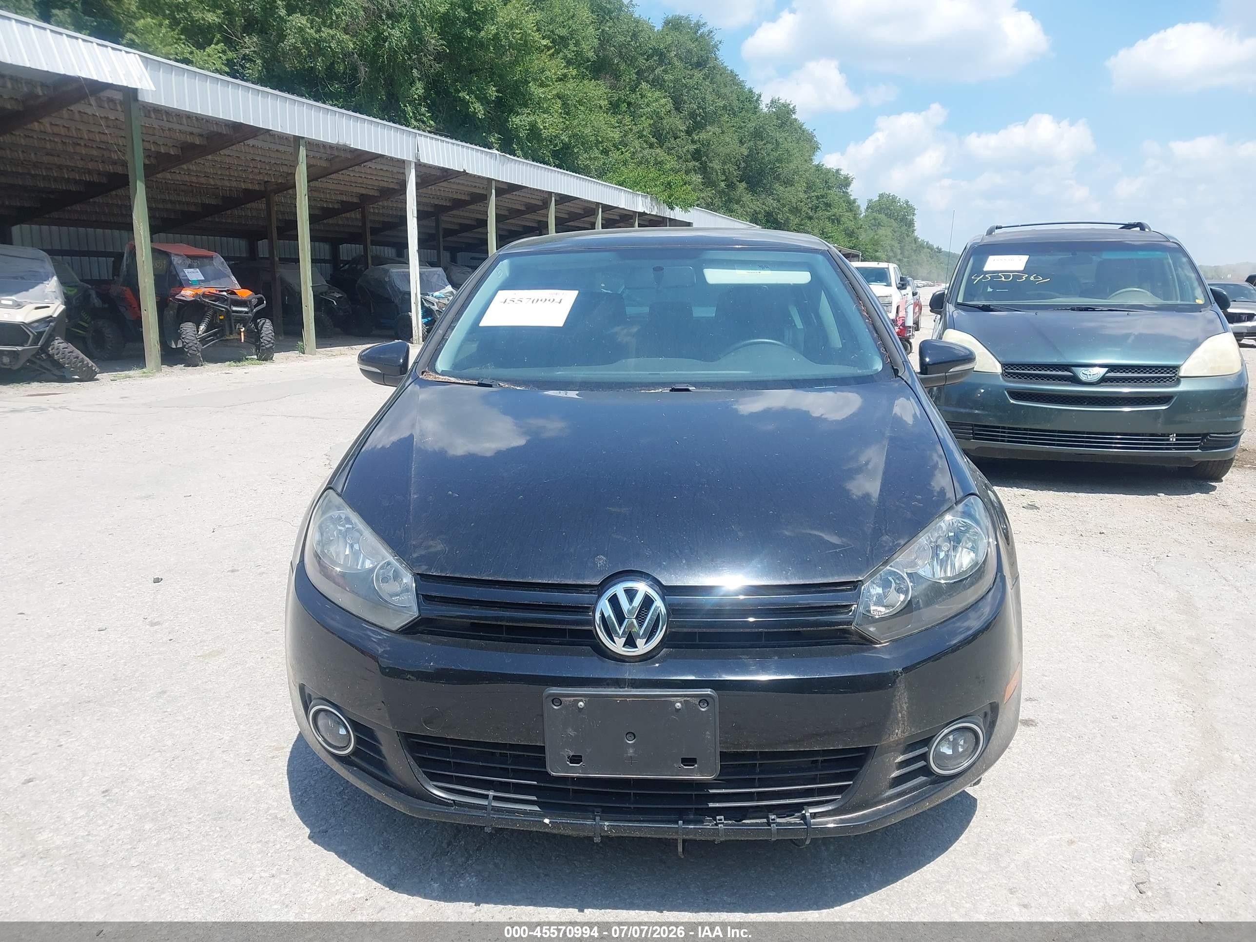 2014 Volkswagen Golf 2.0l Tdi Black vin: WVWDM7AJ0EW003197