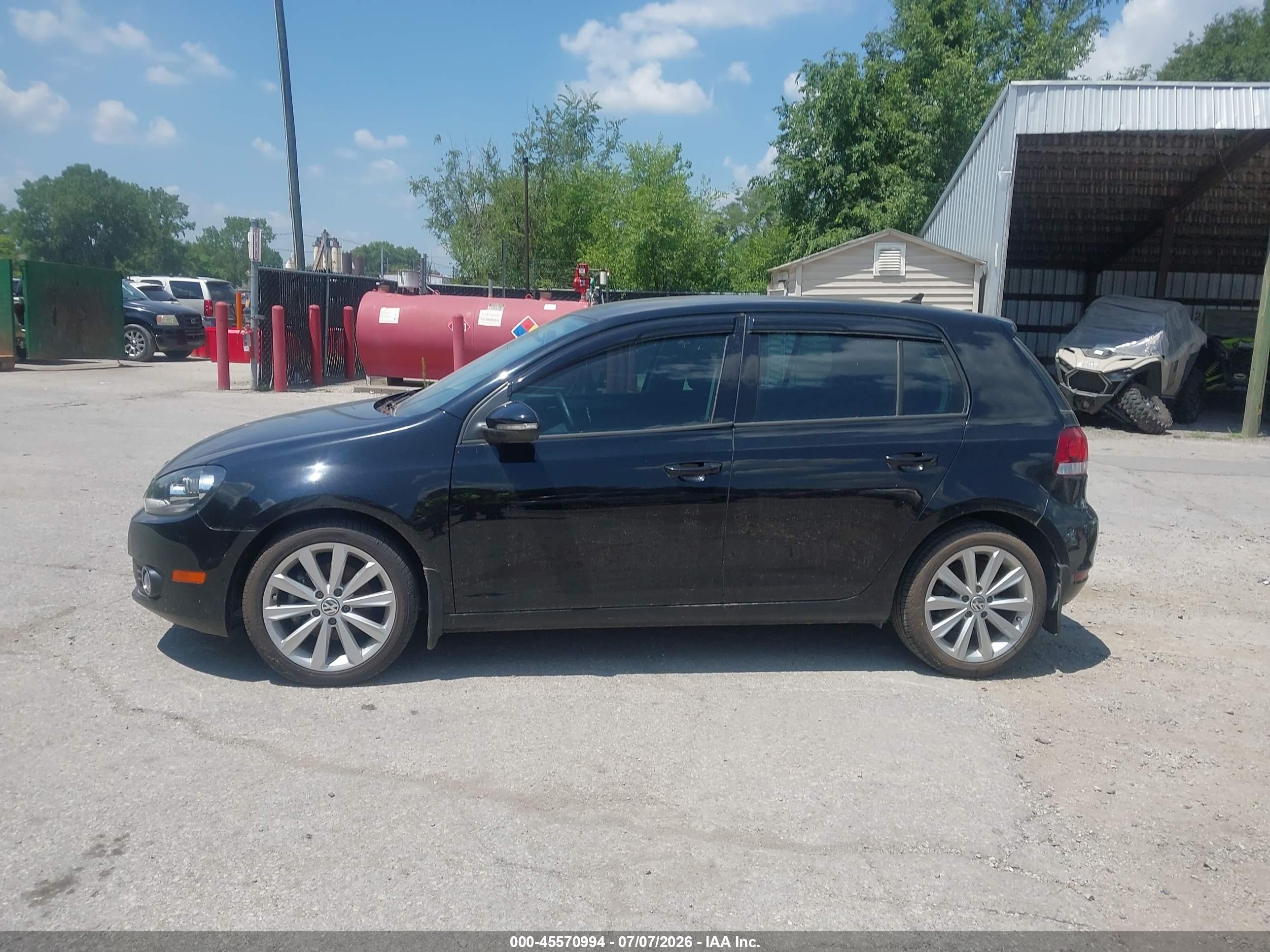 2014 Volkswagen Golf 2.0l Tdi Black vin: WVWDM7AJ0EW003197