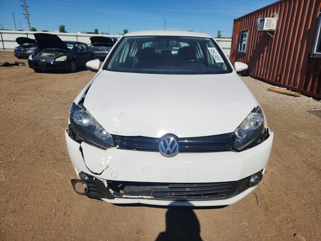2014 Volkswagen Golf White vin: WVWDM7AJ0EW004835