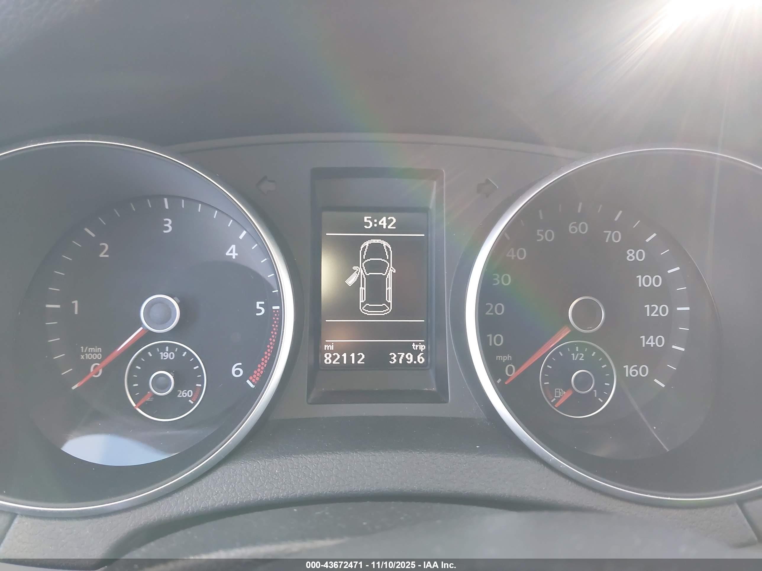 2014 Volkswagen Golf 2.0l Tdi White vin: WVWDM7AJ0EW006861