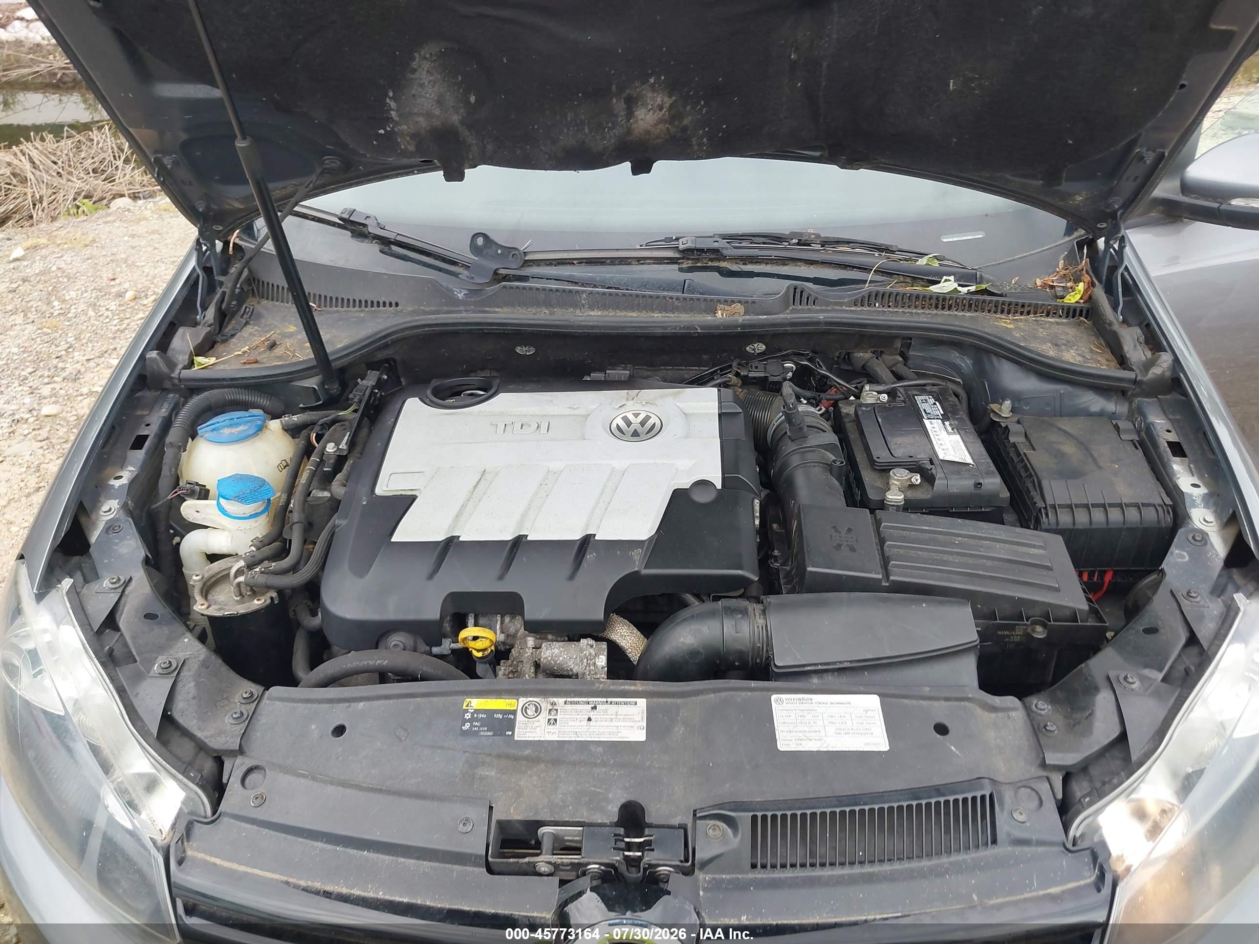 2014 Volkswagen Golf 2.0l Tdi Gray vin: WVWDM7AJ0EW011400