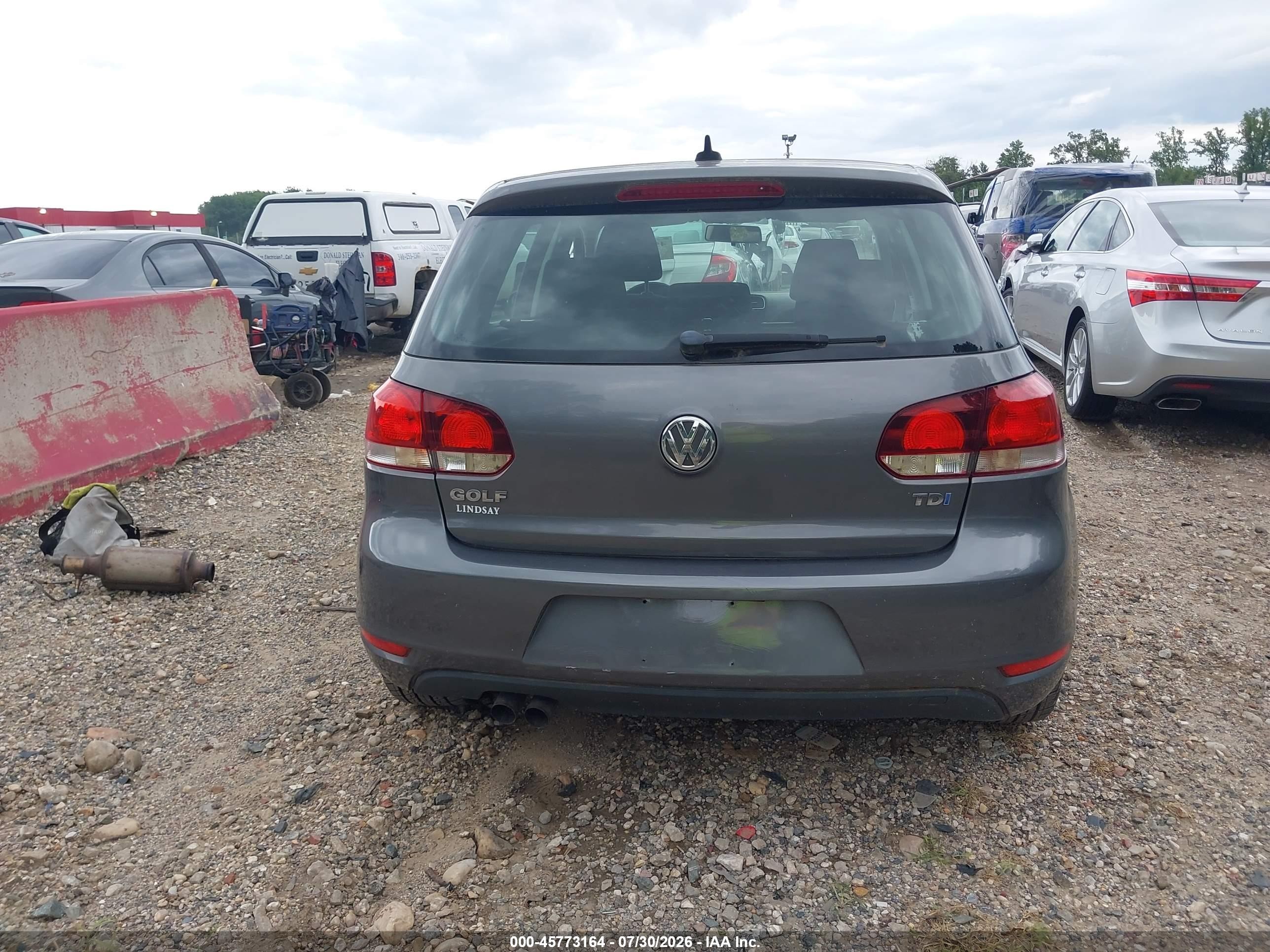 2014 Volkswagen Golf 2.0l Tdi Gray vin: WVWDM7AJ0EW011400