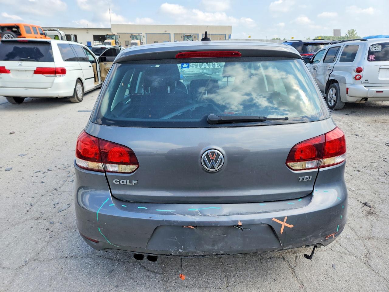 2012 Volkswagen Golf Gray vin: WVWDM7AJ1CW188793